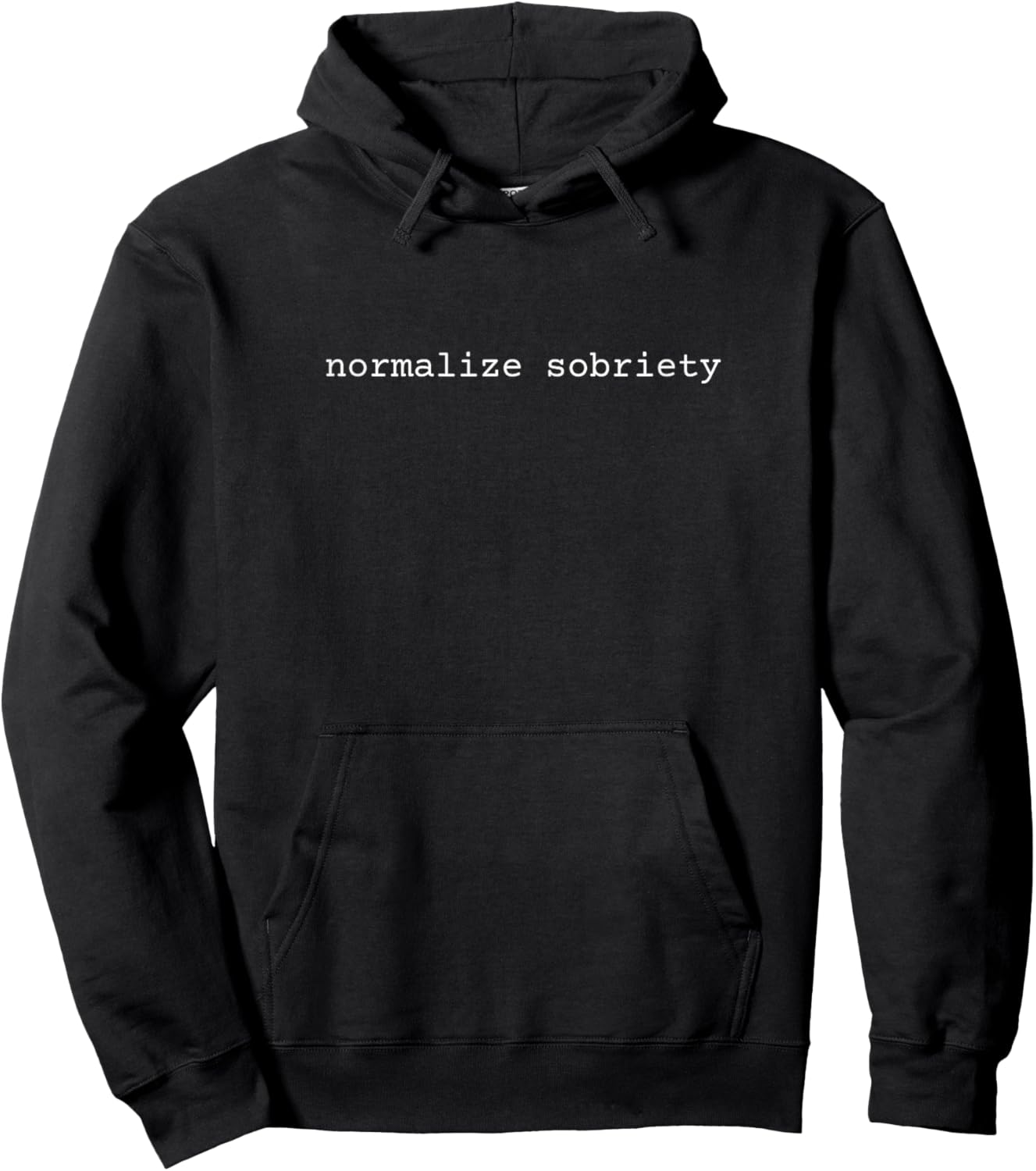 Sober Normalize Sobriety Alcoholic Addiction Hoodie - Hoodie | Black