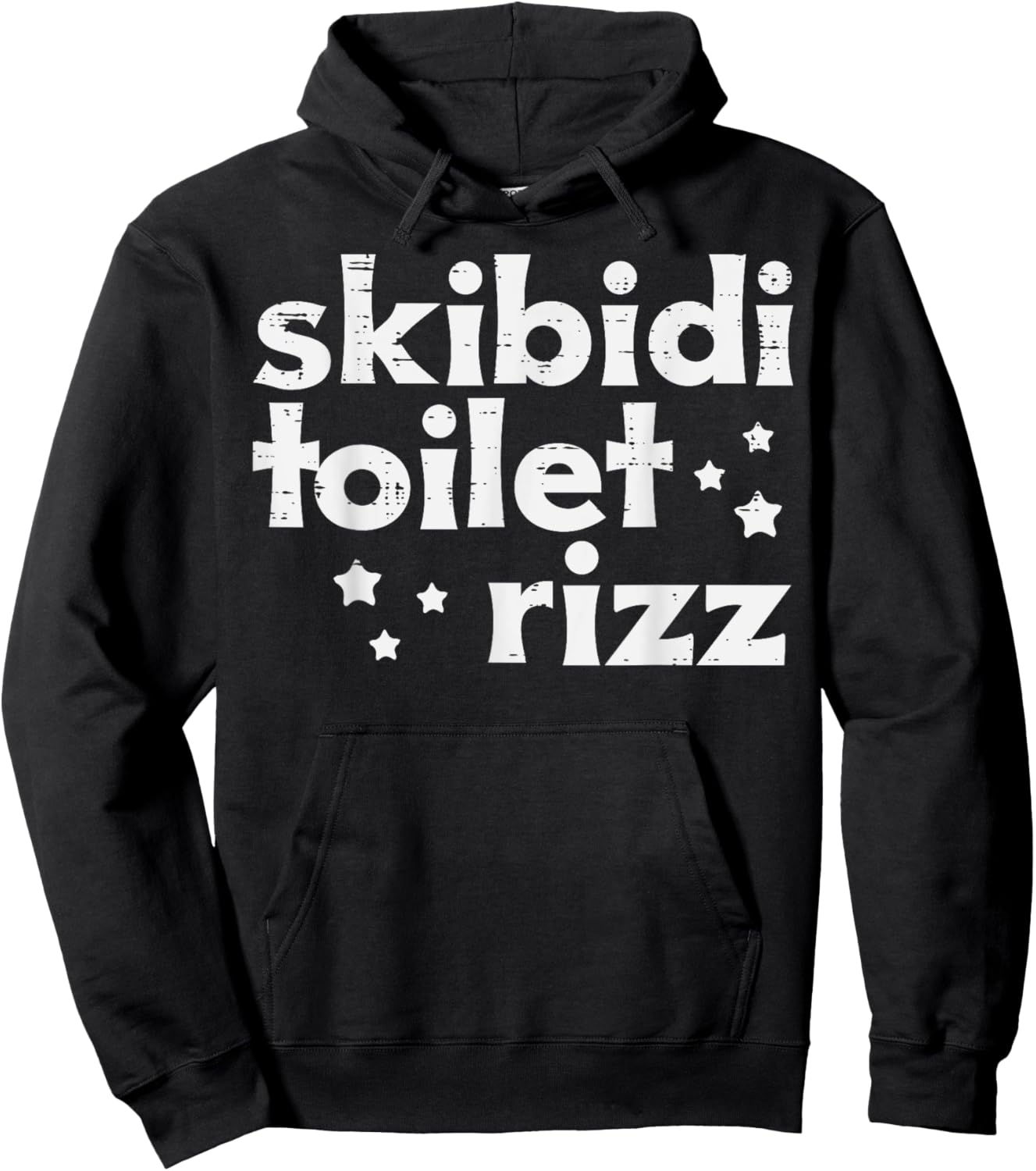 Skibidi Toilet Rizz Funny Saying Meme Boys Kids Men Women Hoodie - Hoodie | Black