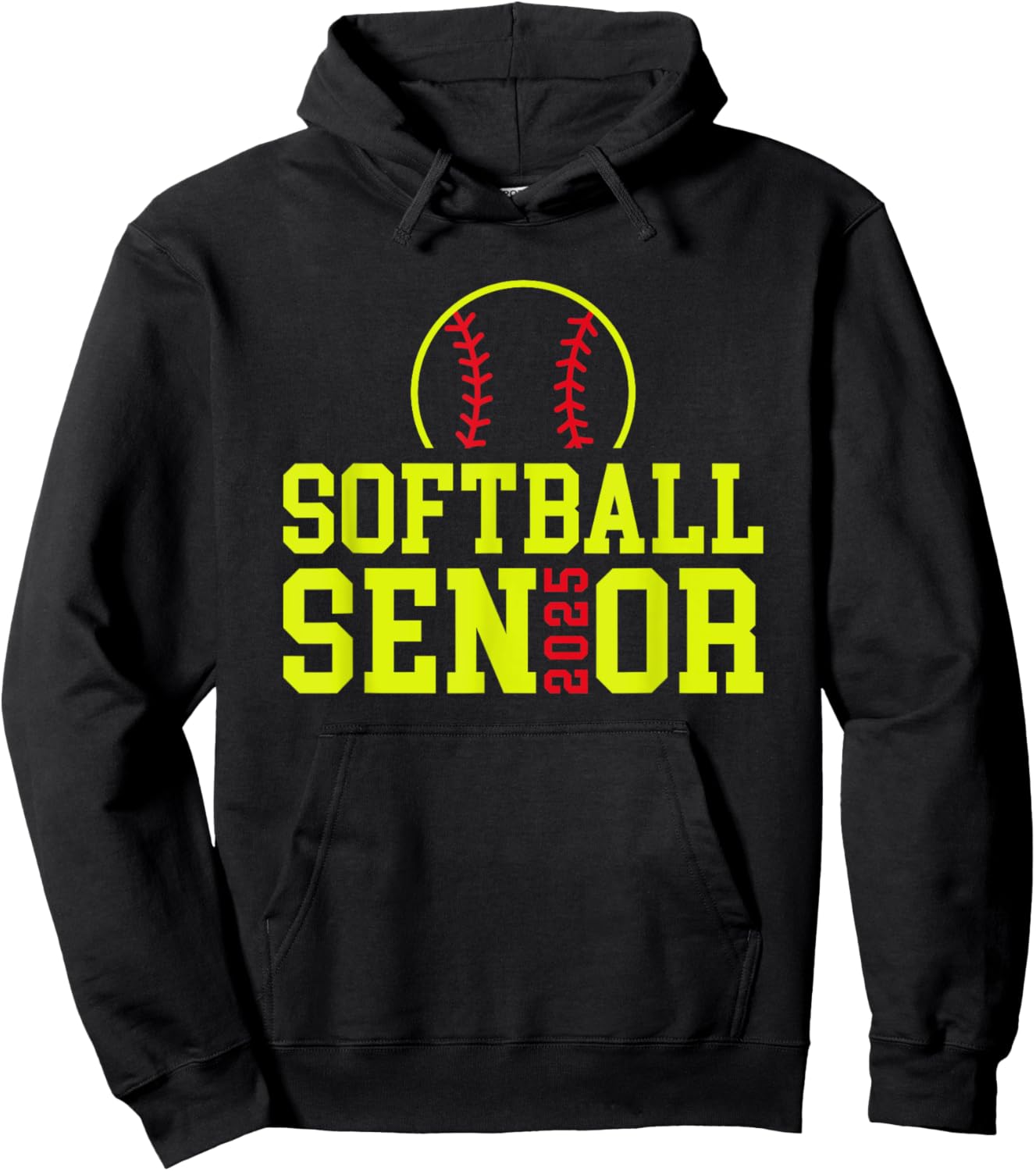 Class of 2025 Softball Senior Night Hoodie - Hoodie | Black