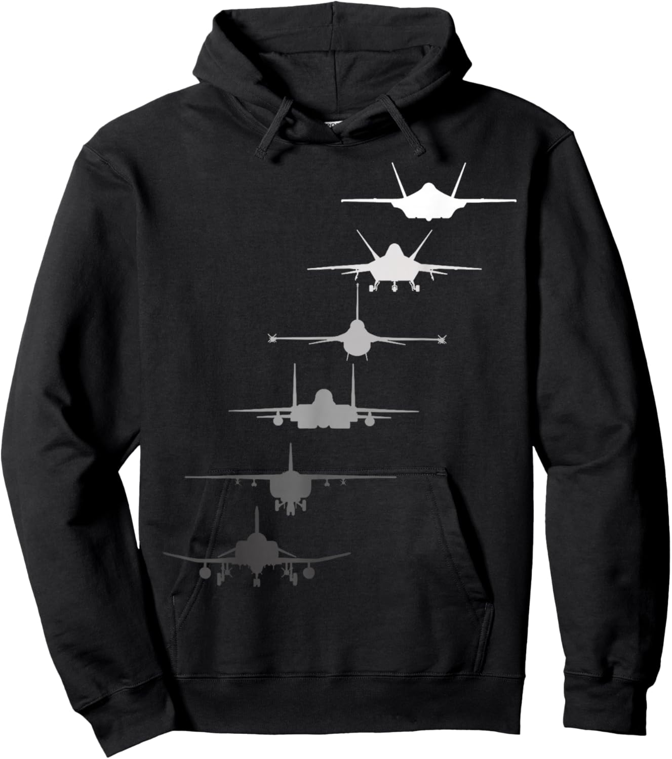 Air Force Fighter F-4 F-111 F-15 F-16 F-22 F-35 Veterans Day Hoodie - Hoodie | Black
