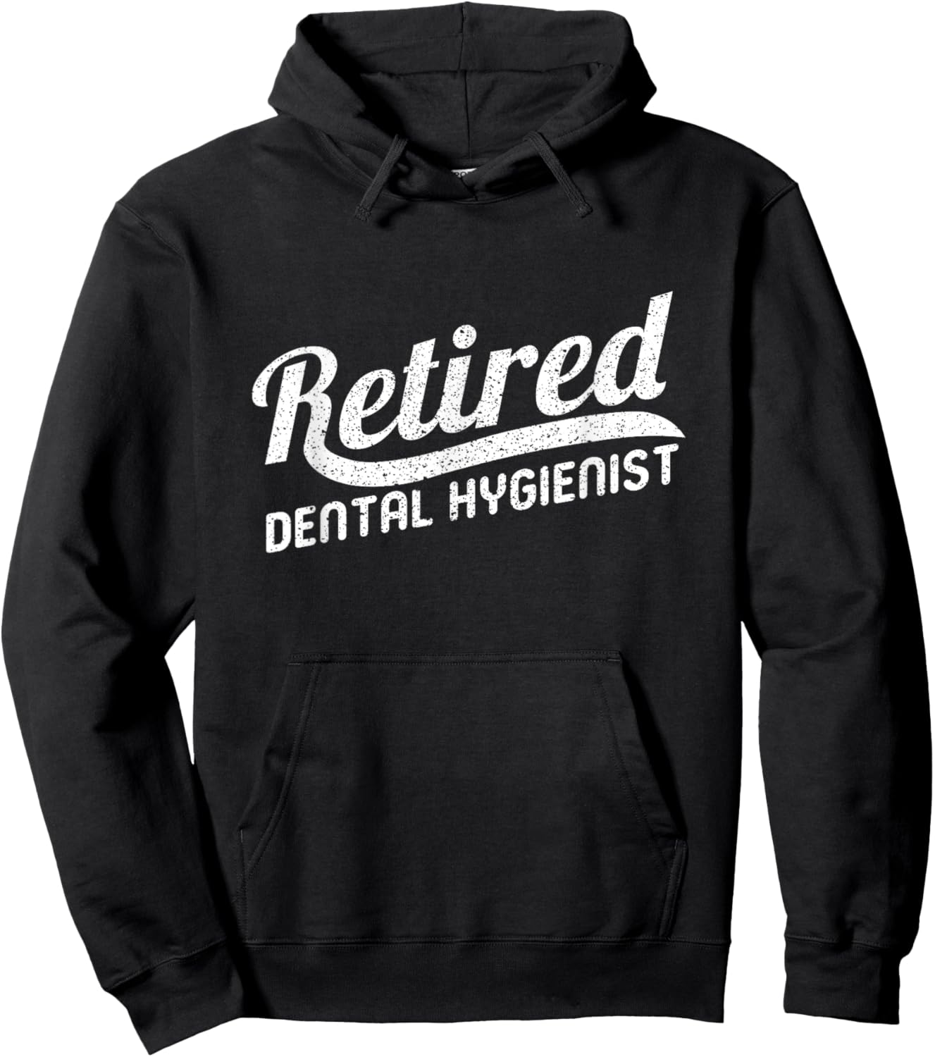 Classic Retirement Retro Retired Dental Hygienist Hoodie - Hoodie | Black
