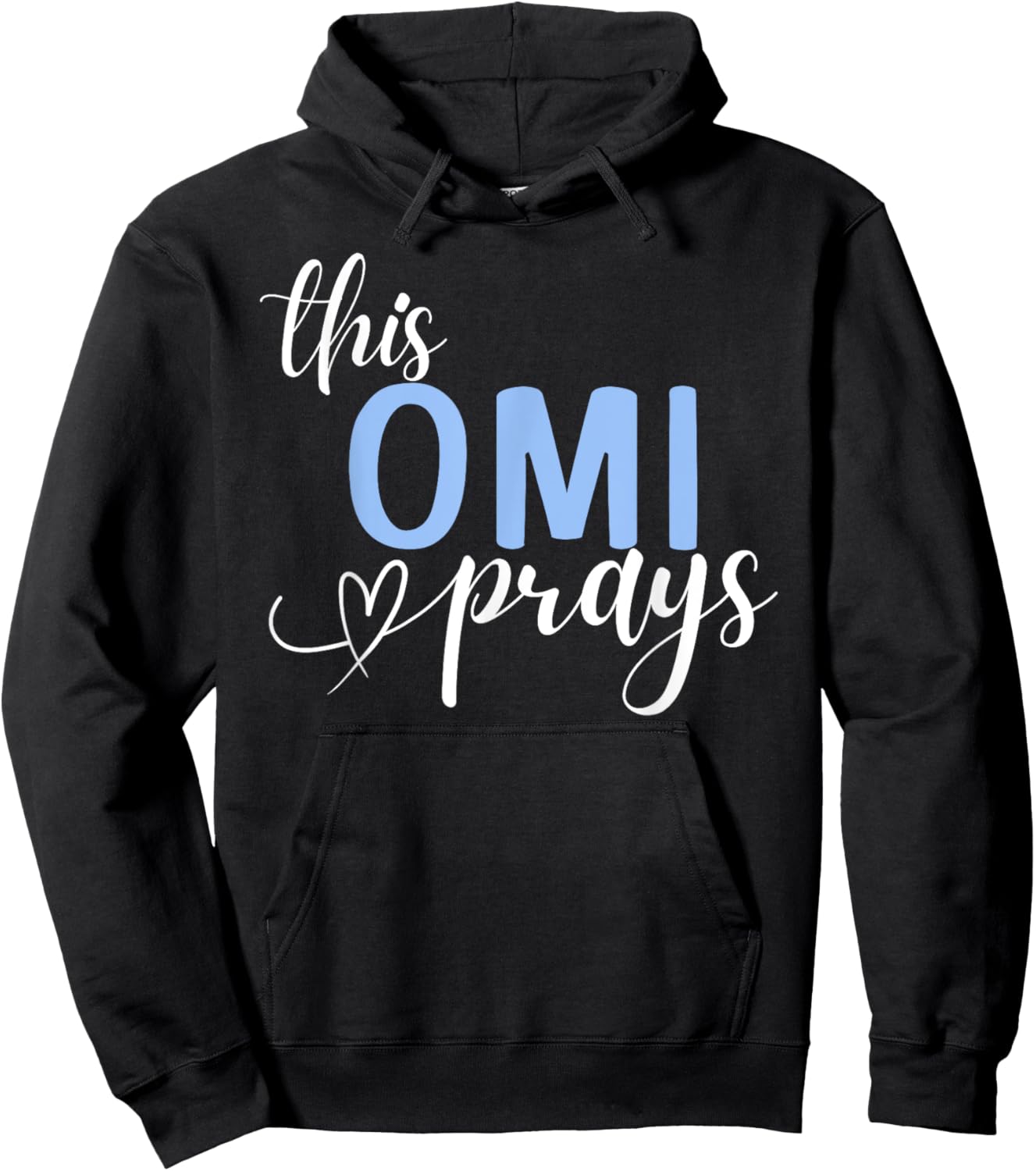This Omi Prays Perfect Christian Grandma Hoodie - Hoodie | Black