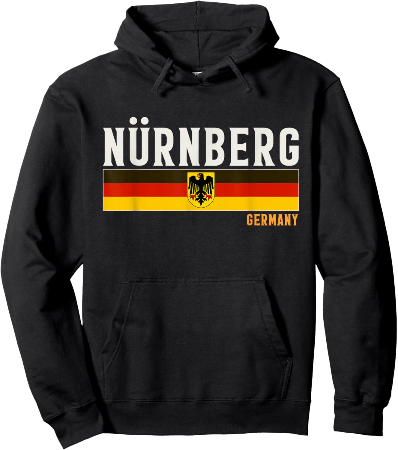 Nürnberg City In Germany, Germany Flag Hoodie - Hoodie | Black