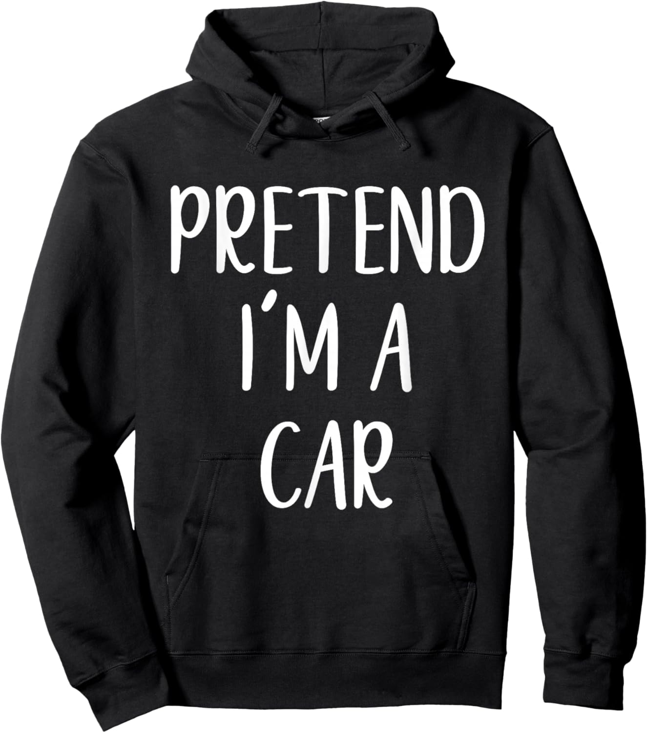 Pretend I'm A Car Costume Halloween Funny Easy Adult Kid Hoodie - Hoodie | Black