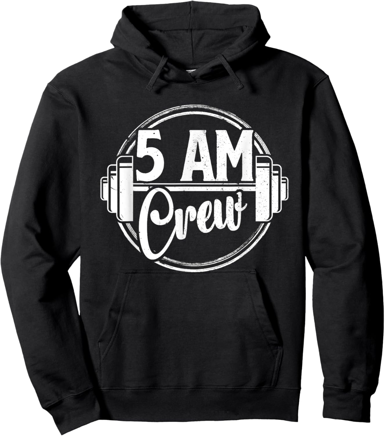 5 am Crew Hoodie - Hoodie | Black