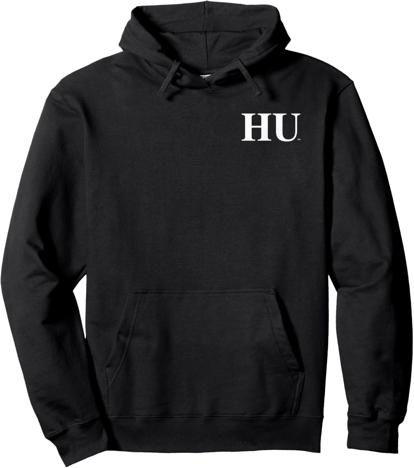 Howard Bison Front/Back Founders Library Black Hoodie - Hoodie | Black
