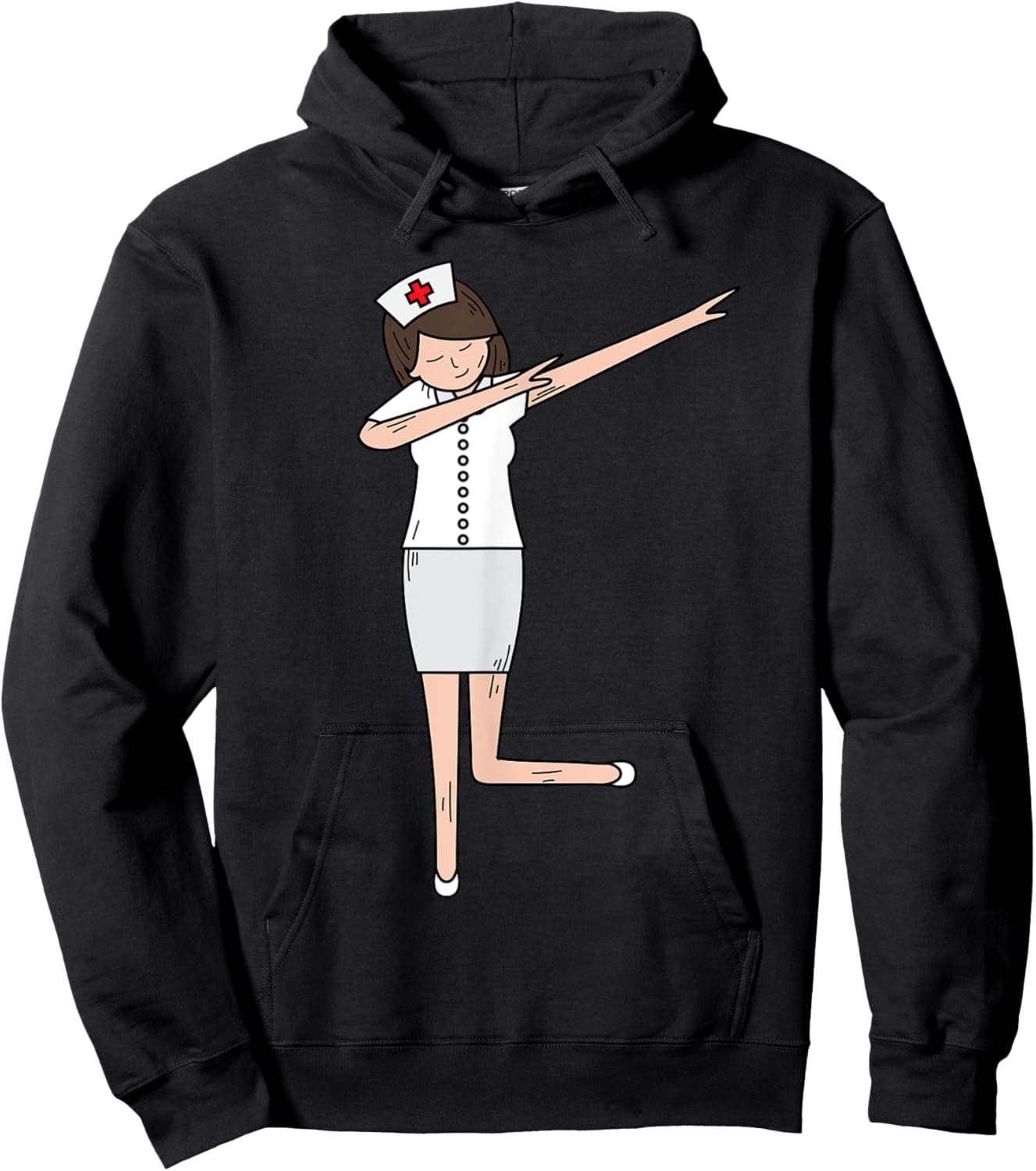 Best Dabbing Nurse Design Girls RN Emergency Nurse Hoodie - Hoodie | Black