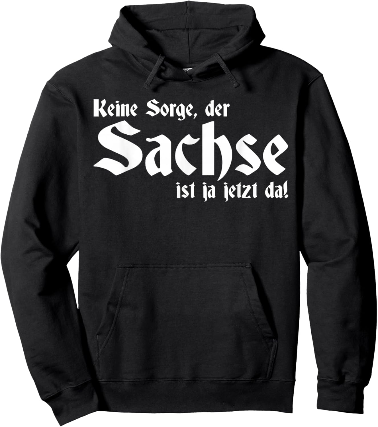 Herren Ostdeutsch Sächsischer Dialekt Sachse Hoodie - Hoodie | Black