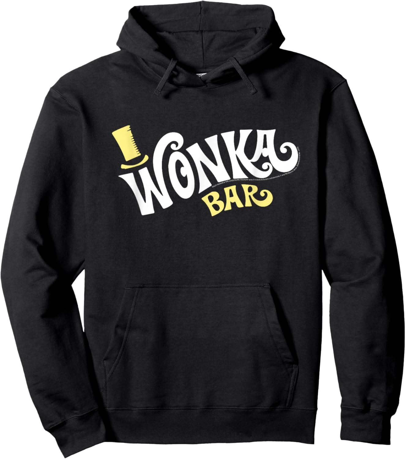 Willy Wonka and The Chocolate Factory Wonka Bar Movie Hoodie - Hoodie | Black