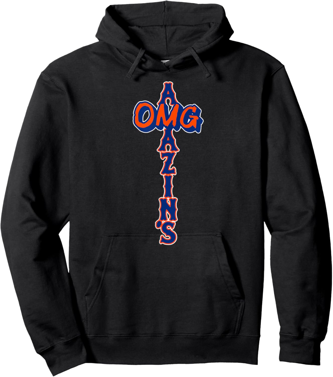 OMG Amazin's - New York Baseball Hoodie - Hoodie | Black