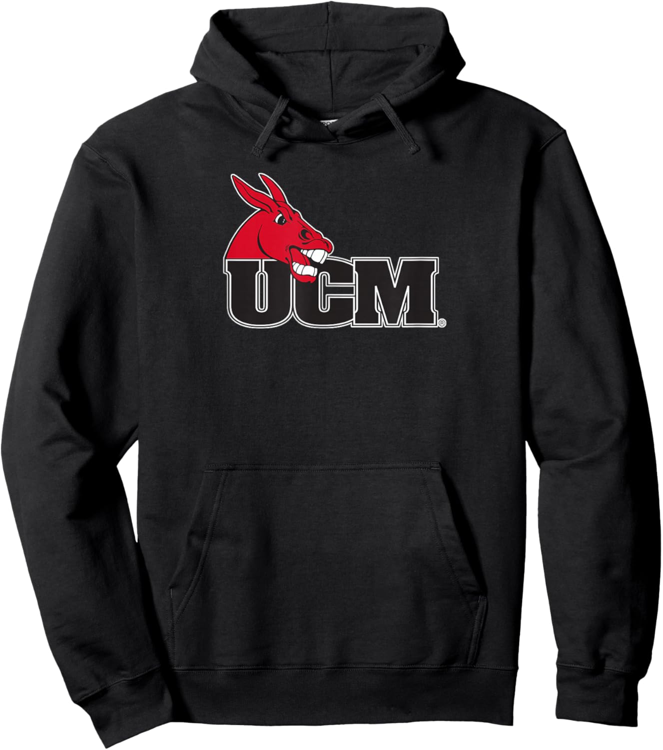 University of Central Missouri UCM Mules Primary Logo Hoodie - Hoodie | Black