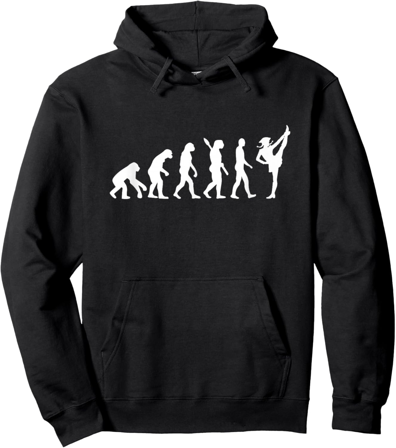 Evolution Funkenmarie Tanzmarie Karneval Tanz Silhouette Hoodie - Hoodie | Black