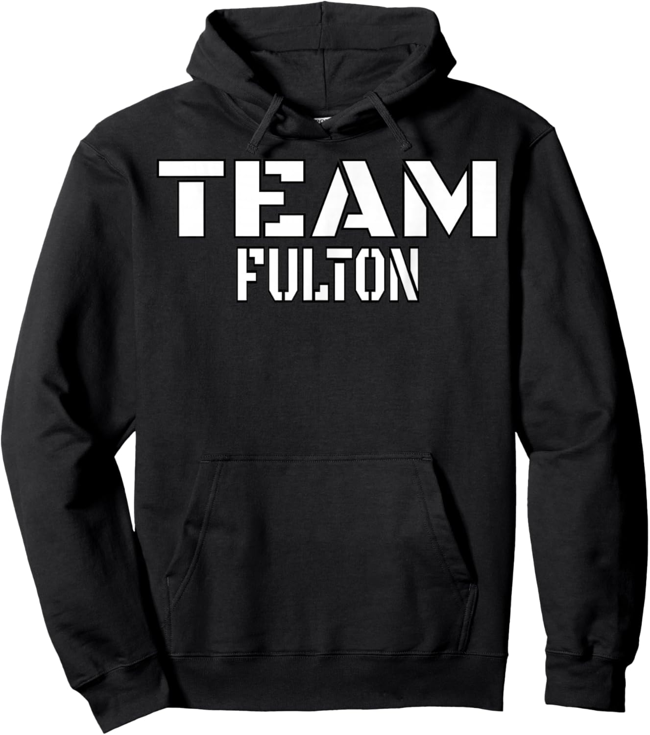 Team Fulton Unique Personalized Matching Family Hoodie - Hoodie | Black