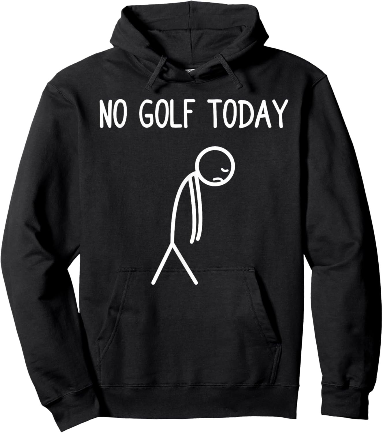 No Golf Today Funny Golf Golf Golfer Hoodie - Hoodie | Black