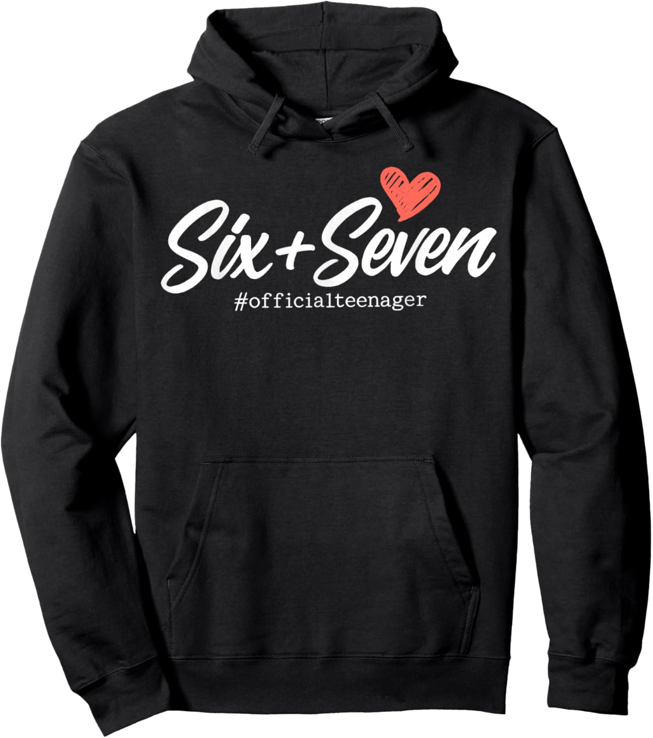 Cute Six Seven 13th Birthday Official Teenager Girl 6 7 Meme Hoodie - Hoodie | Black
