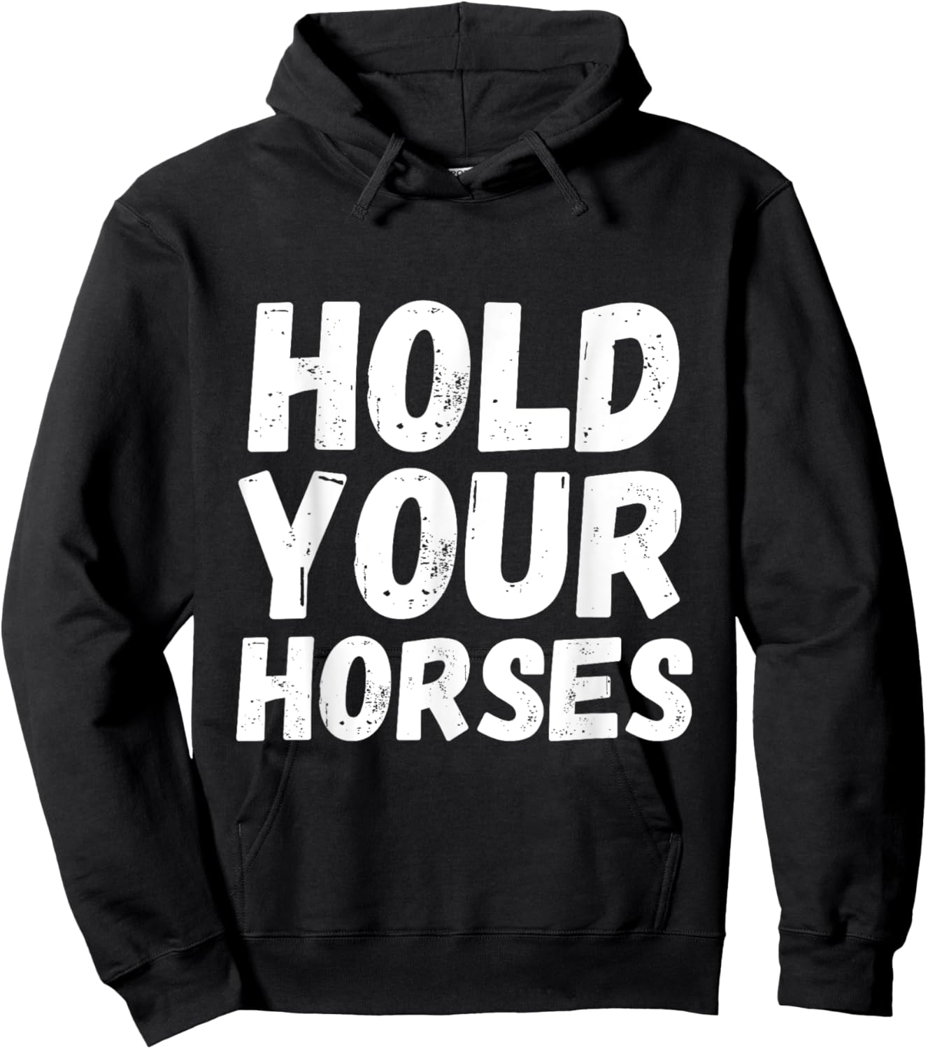 American Idiom Hold Your Horses Fun And Interesting Sayings Hoodie - Hoodie | Black