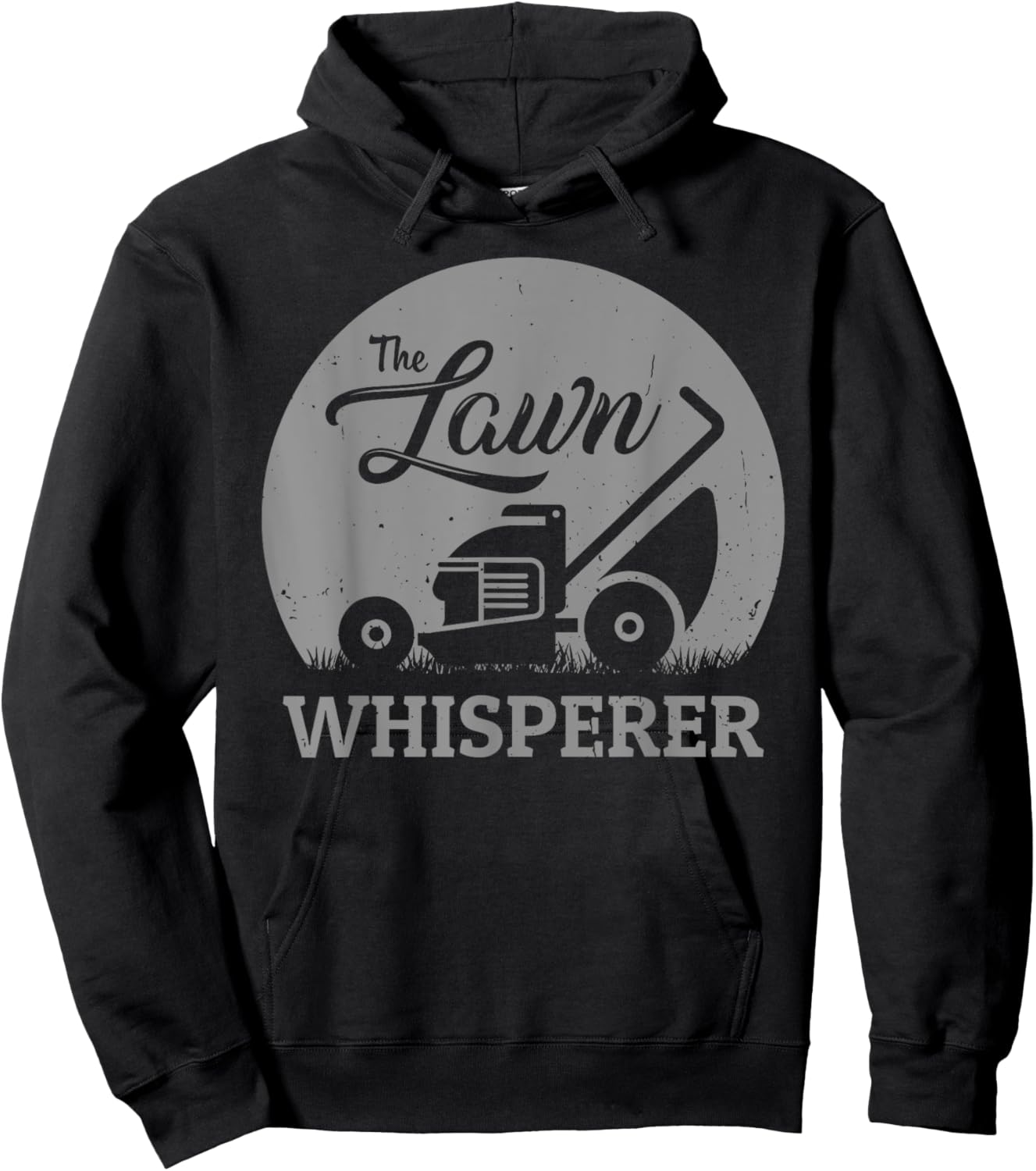 Lawn Whisperer Funny Gardener Lawn Mower Gag Outfit Hoodie - Hoodie | Black