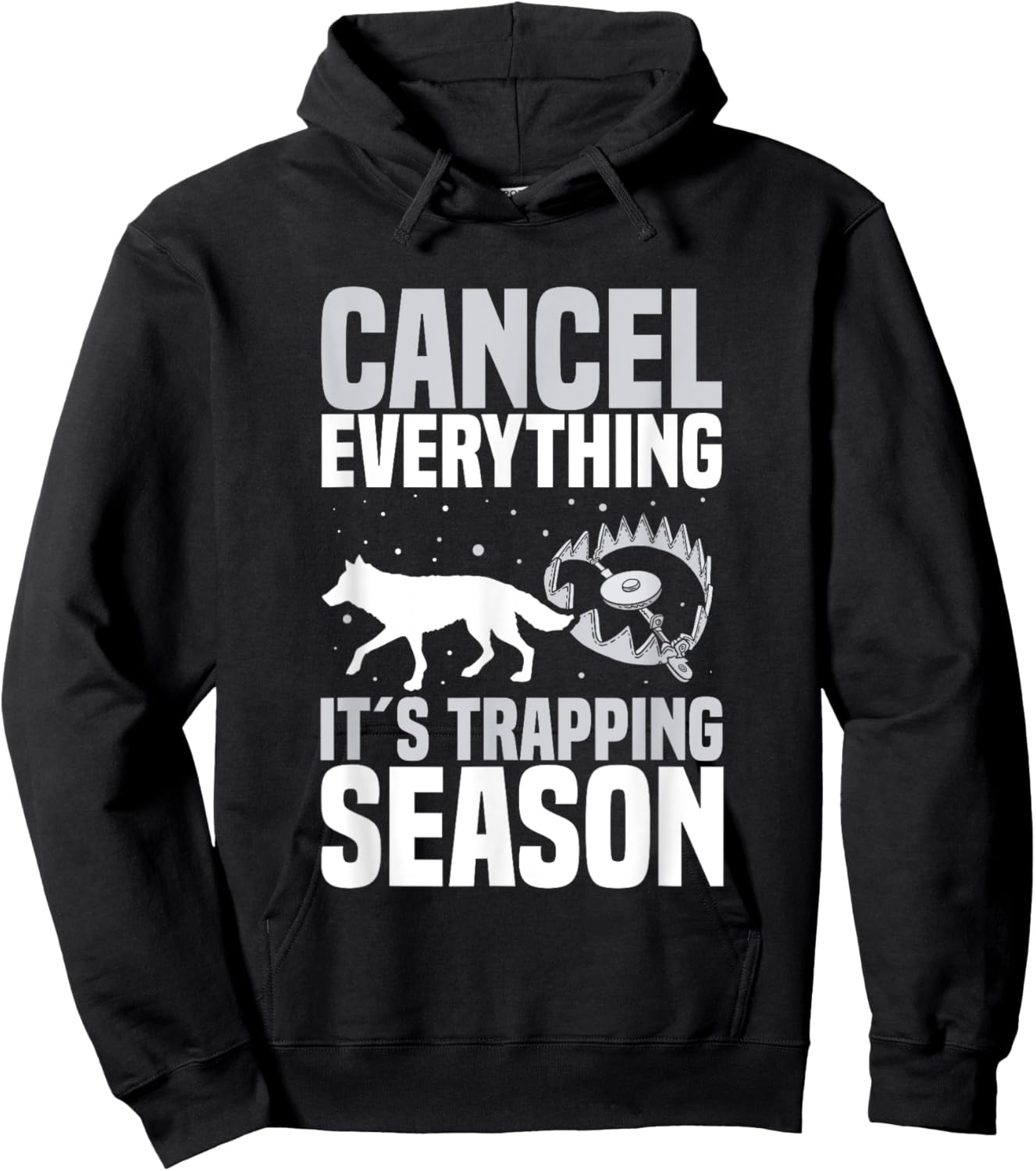 Coyote Trapping Gear Trap Hunting Equipment Trapper Hoodie - Hoodie | Black