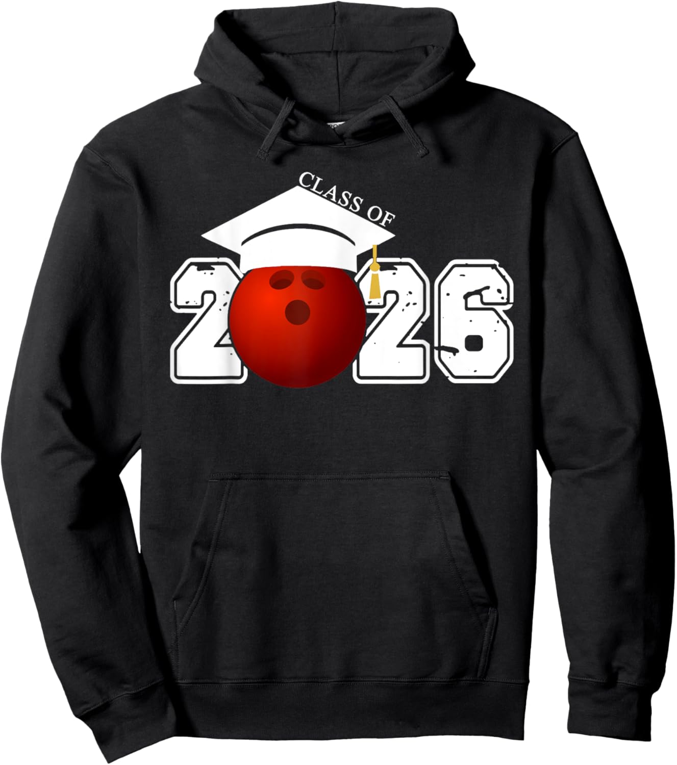 Senior Class Of 2026 Graduation Bowling Graduate Gifts Hoodie - Hoodie | Black