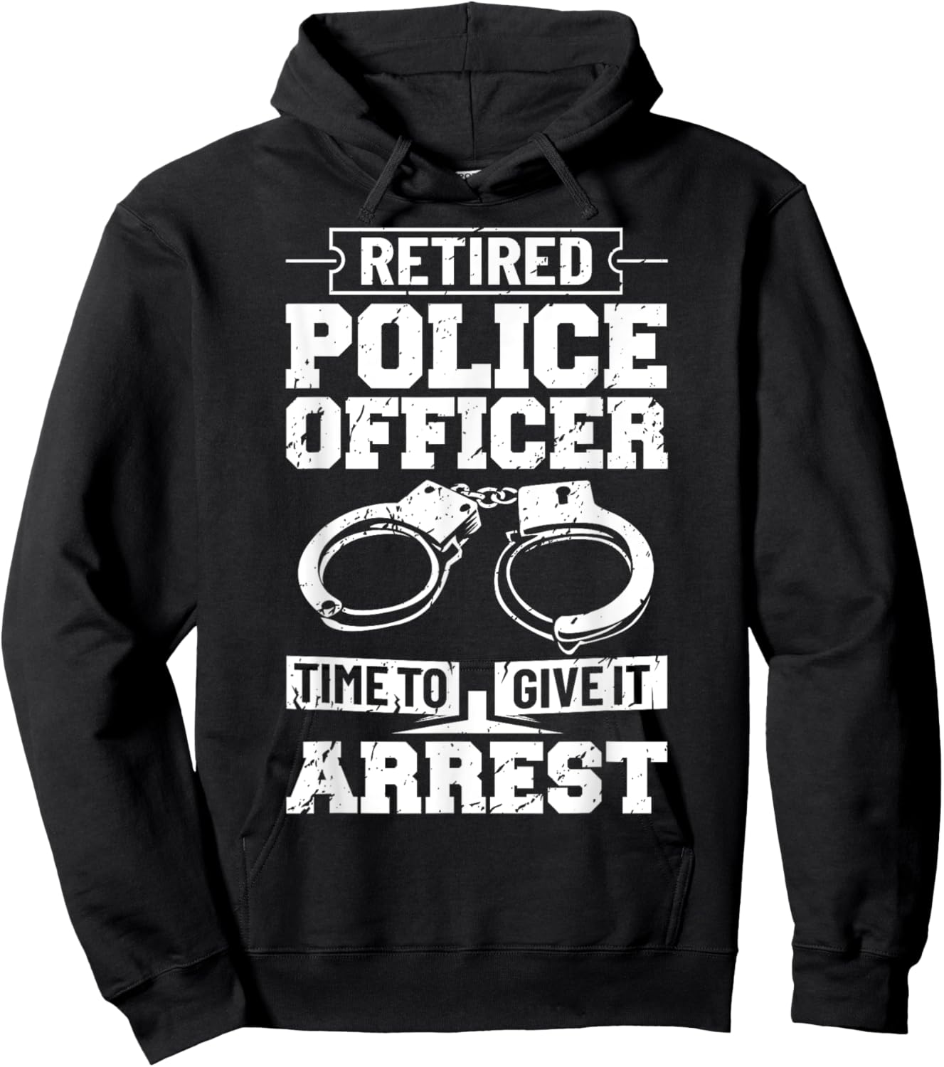 Police Retirement Law Enforcement Retired Police Officer Hoodie - Hoodie | Black