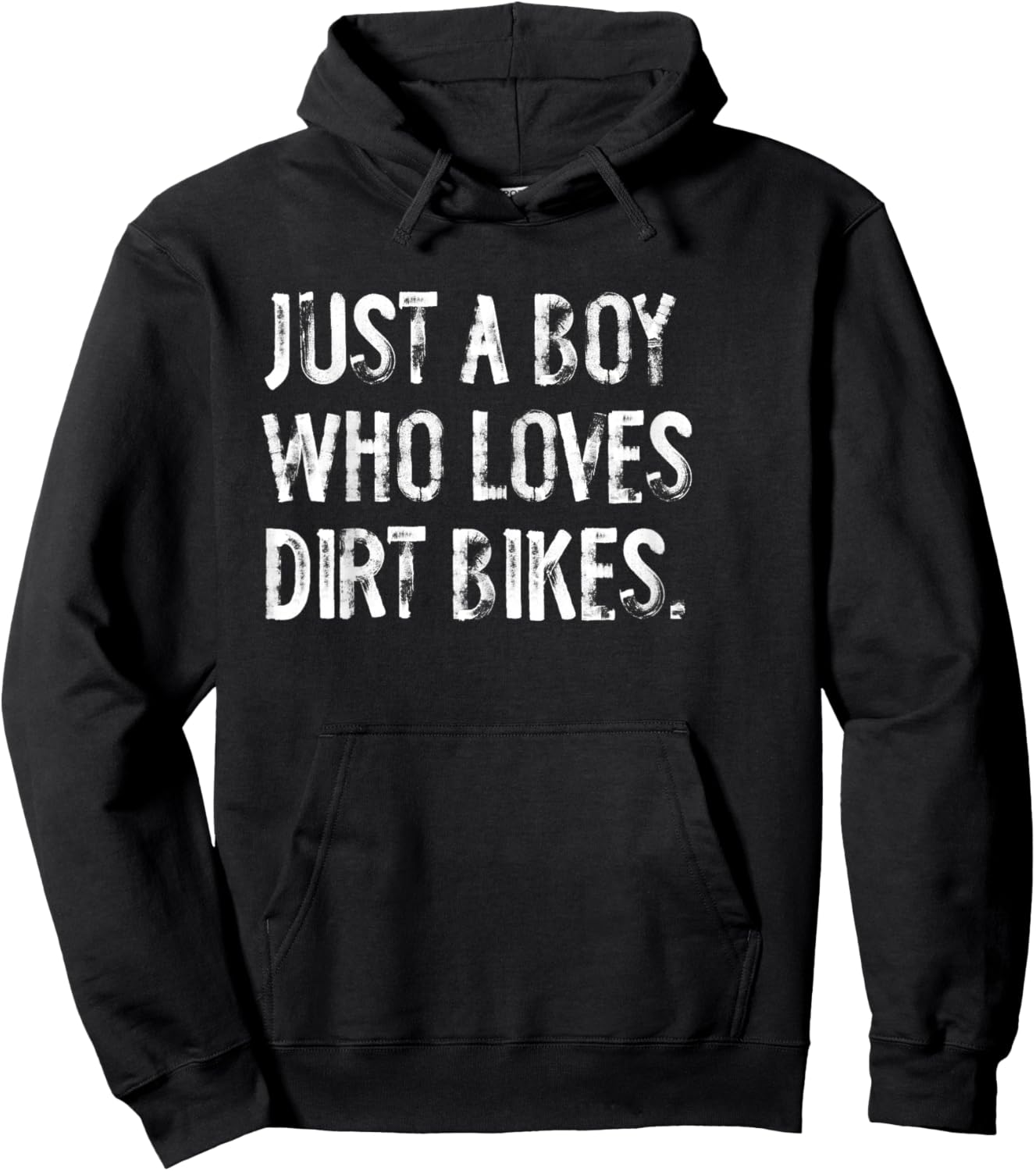 Just A Boy Who Loves Dirt Bikes Hoodie - Hoodie | Black