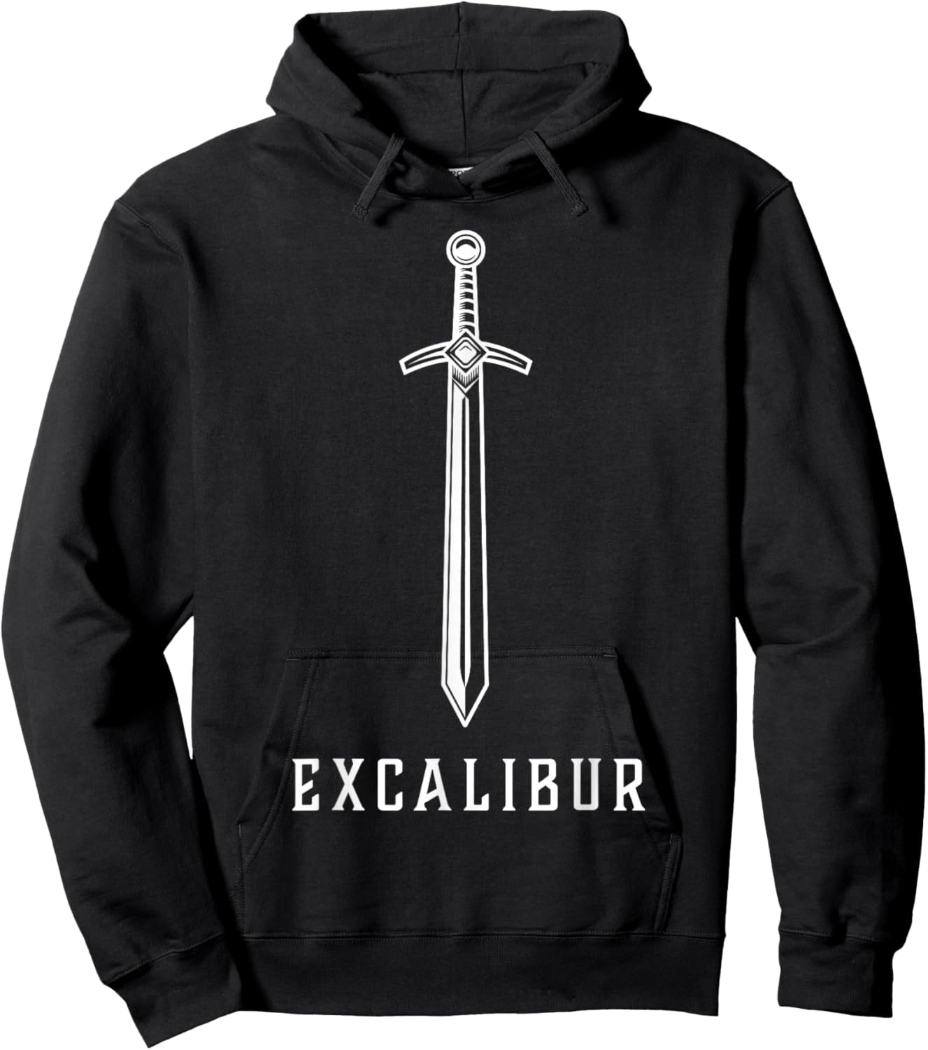 Excalibur The Legendary Sword in the Stone of King Arthur Hoodie - Hoodie | Black