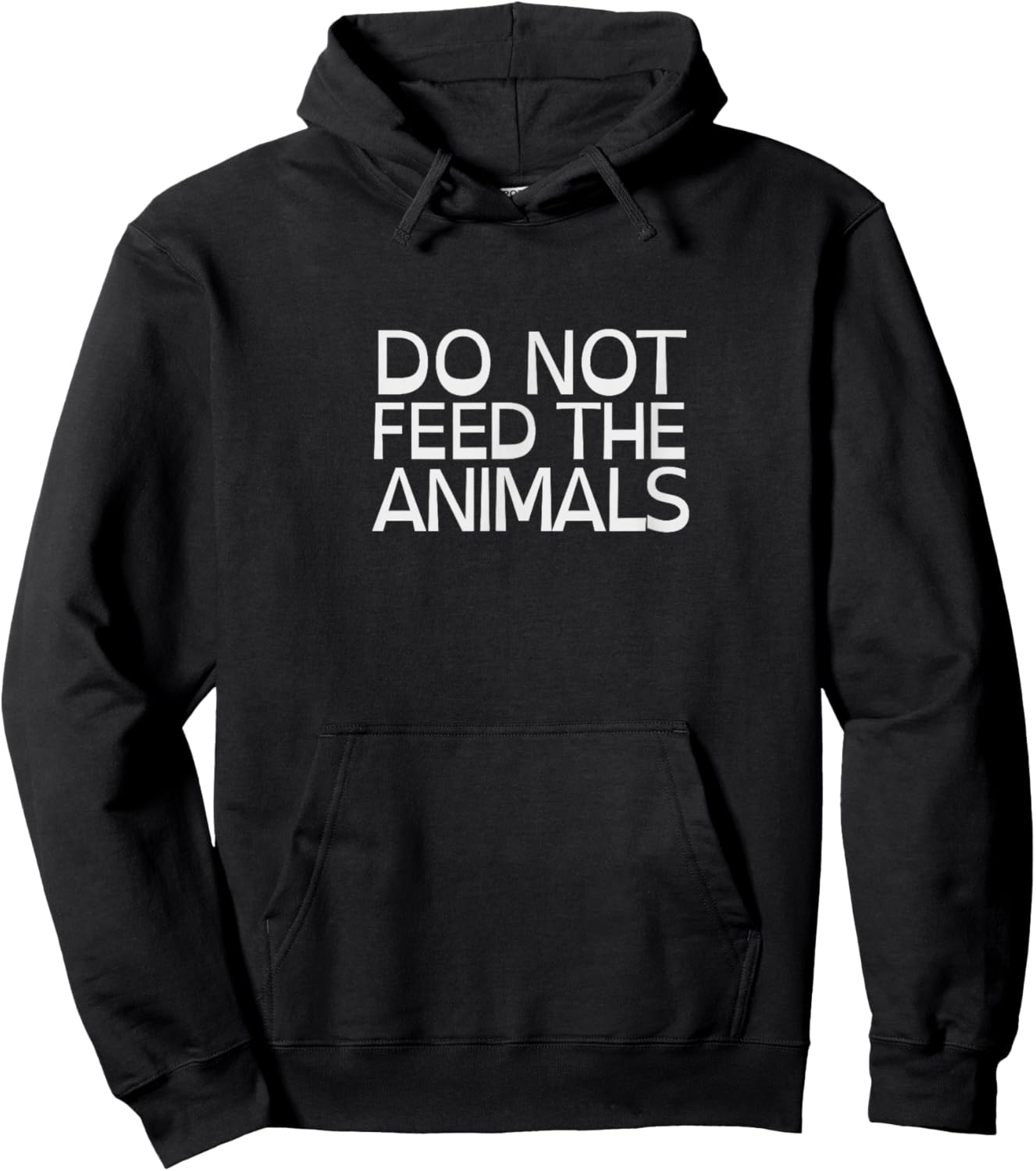 Do Not Feed the Animals Hoodie - Hoodie | Black