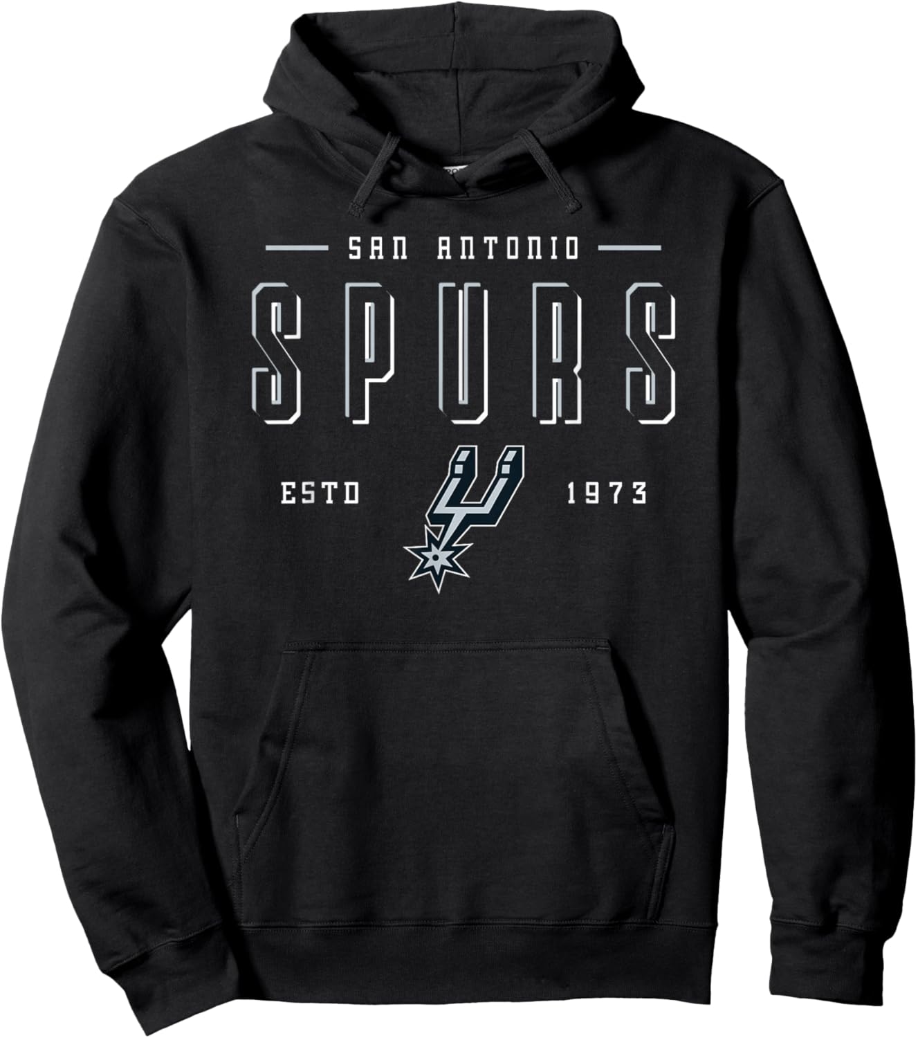 Espace négatif des San Antonio Spurs Officiels de la NBA Hoodie - Hoodie | Black