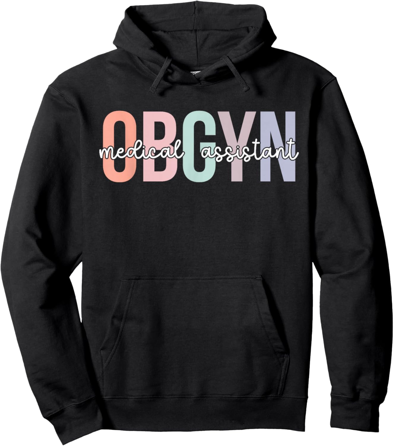 OBGYN Medical Assistant Boho OB-GYN Medical Assistant Hoodie - Hoodie | Black