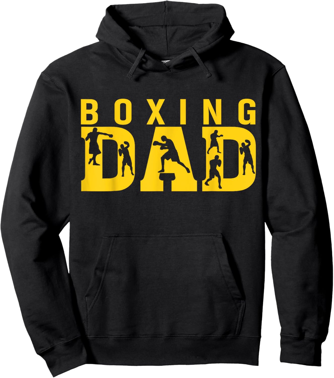 Gym Boxer Love Dad Boxing Lover Training Box Player Papa Hoodie - Hoodie | Black