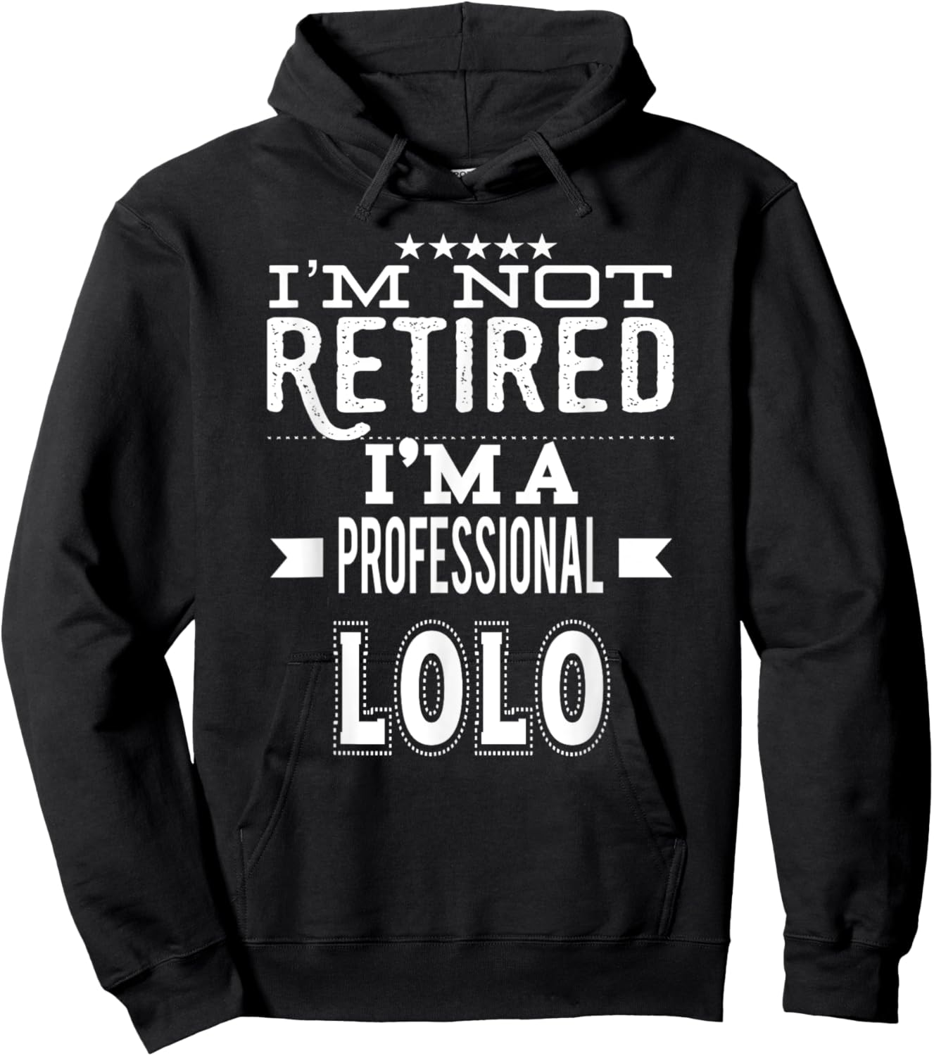I'm Not Retired I'm A Professional Lolo Filipino Grandpa Hoodie - Hoodie | Black