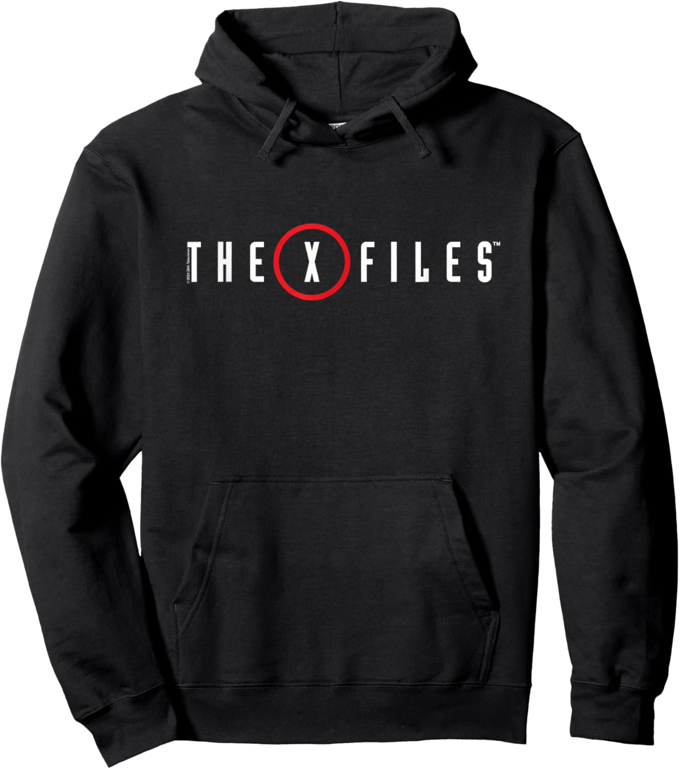 X-Files Iconic Big Chest Text Logo V3 Hoodie - Hoodie | Black