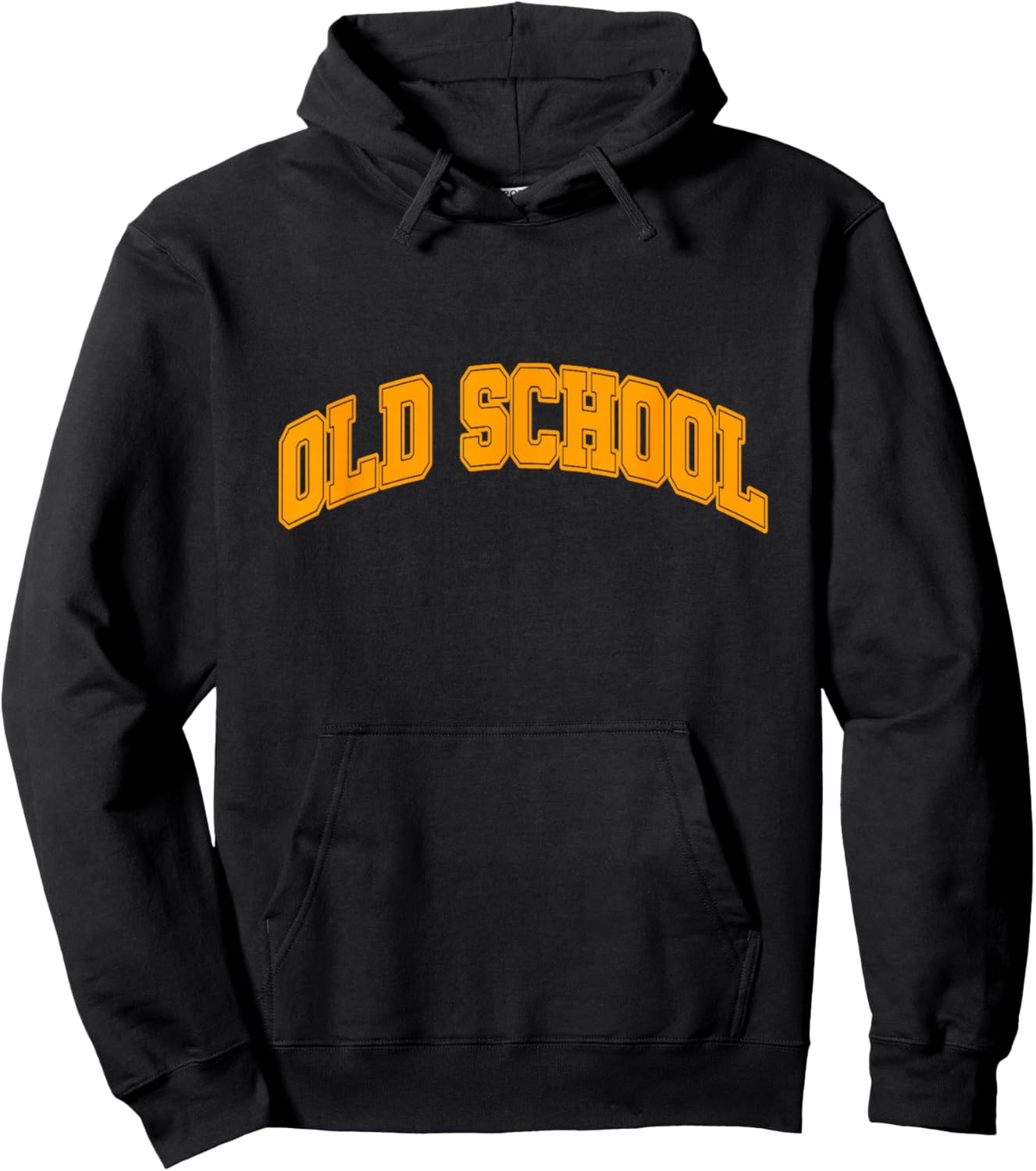 Orange Graphic Old School Orange Graphic Hoodie - Hoodie | Black