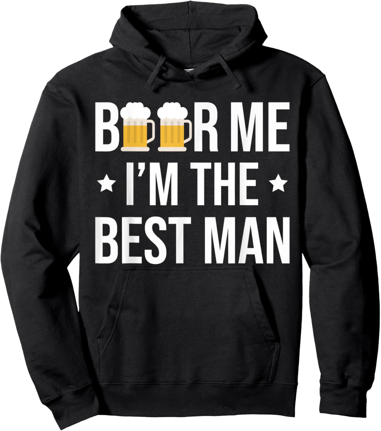 Beer Me Im The Best Man Stag Night Hoodie - Hoodie | Black