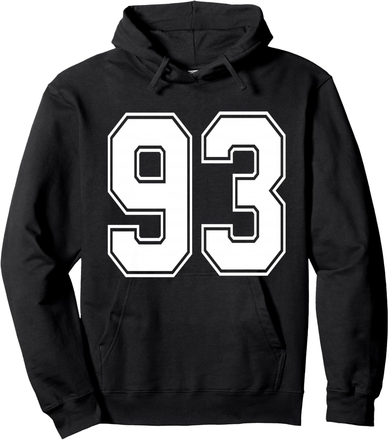 #93 Numéro 93 Sports.Maillot Mon Joueur préféré #93 Haut de Gamme Hoodie - Hoodie | Black