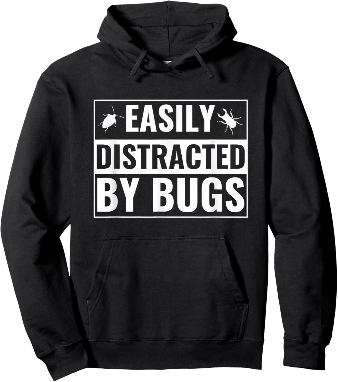 Easily Distracted by Bugs Entomologist Men Women Entomology Hoodie - Hoodie | Black