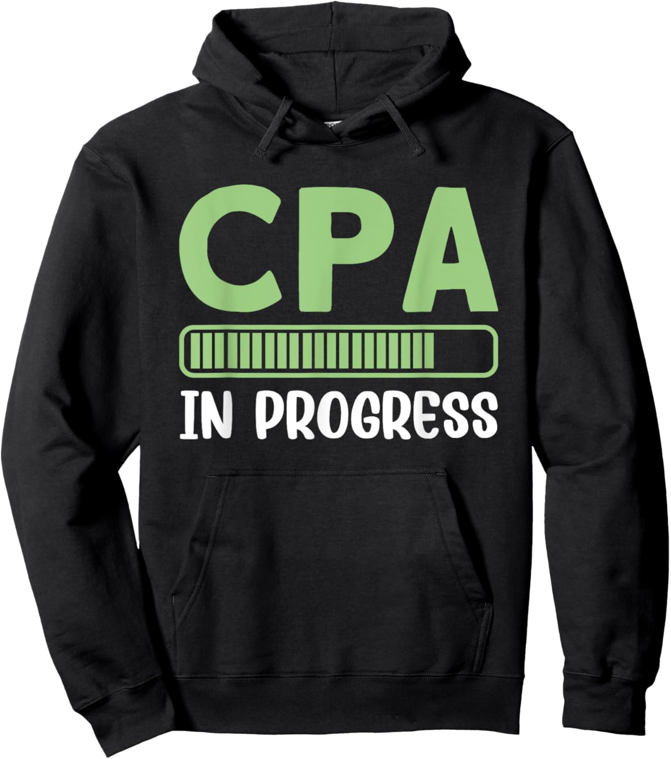 CPA In Progress Loading Bar Graphic Hoodie - Hoodie | Black