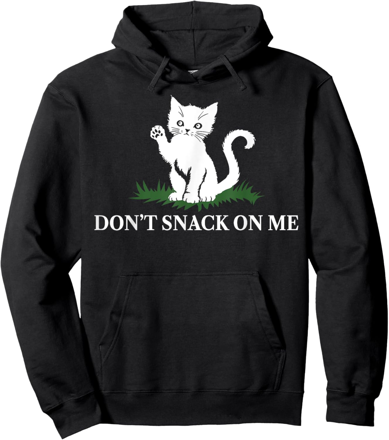 Cat Don't Snack On Me Men Women Hoodie - Hoodie | Black