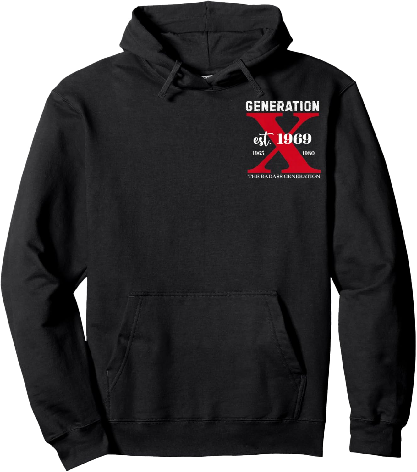 (2 Sided) GEN X EST 1969 The Badass Generation Before All Hoodie - Hoodie | Black