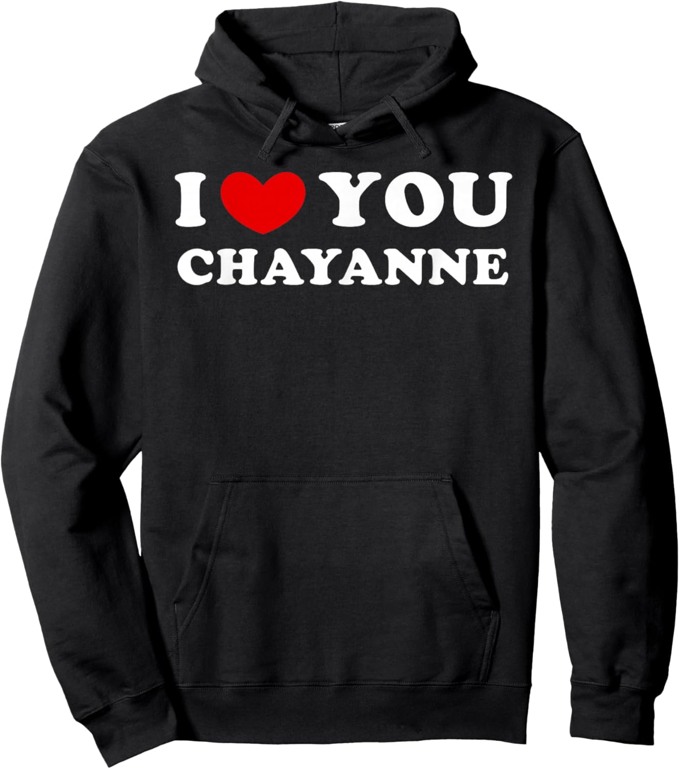 I Love You Chayanne, I Heart Chayanne Hoodie - Hoodie | Black