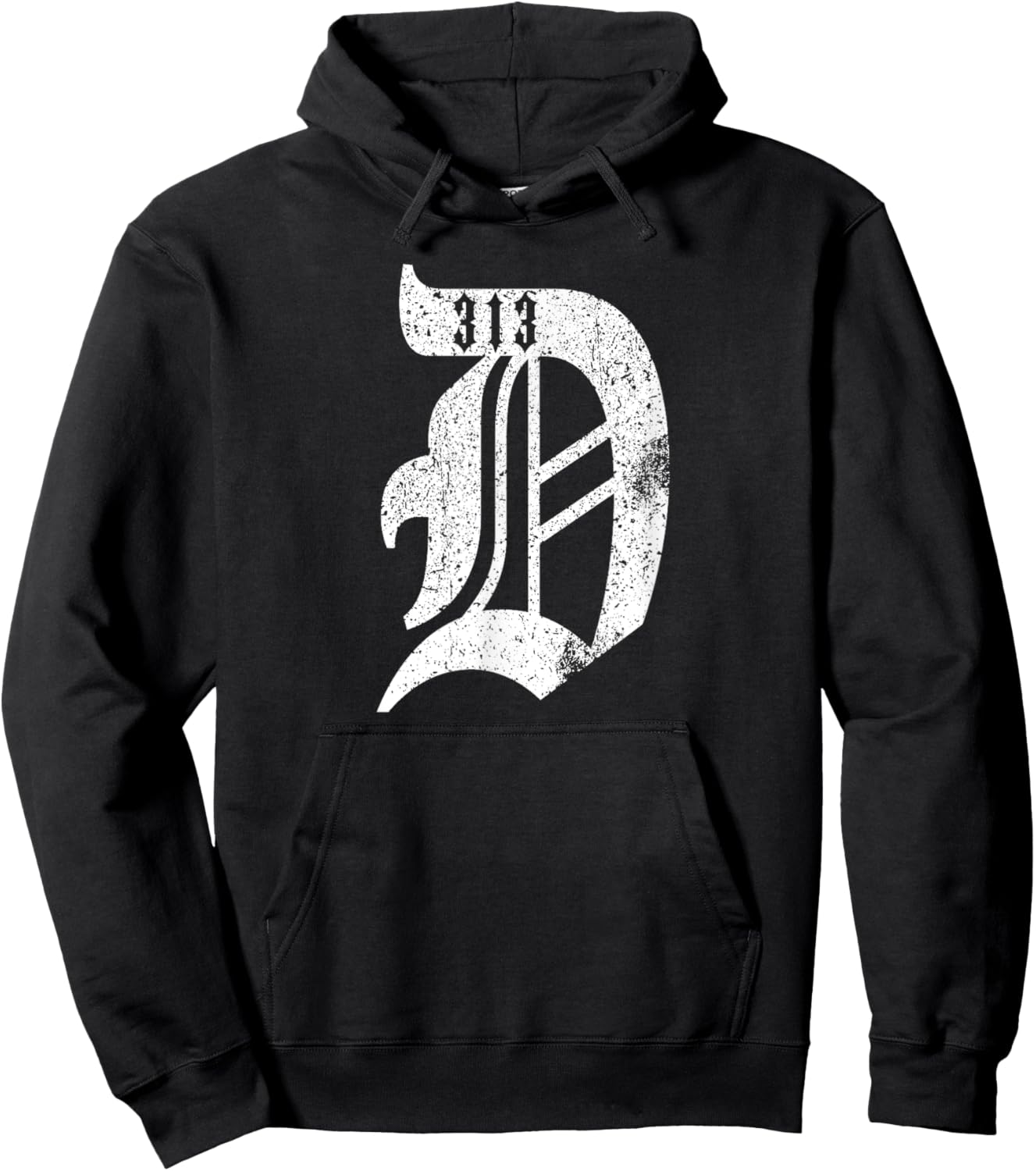 Detroit D Shirt | Detroit 313 Shirt | Detroit Michigan Hoodie - Hoodie | Black