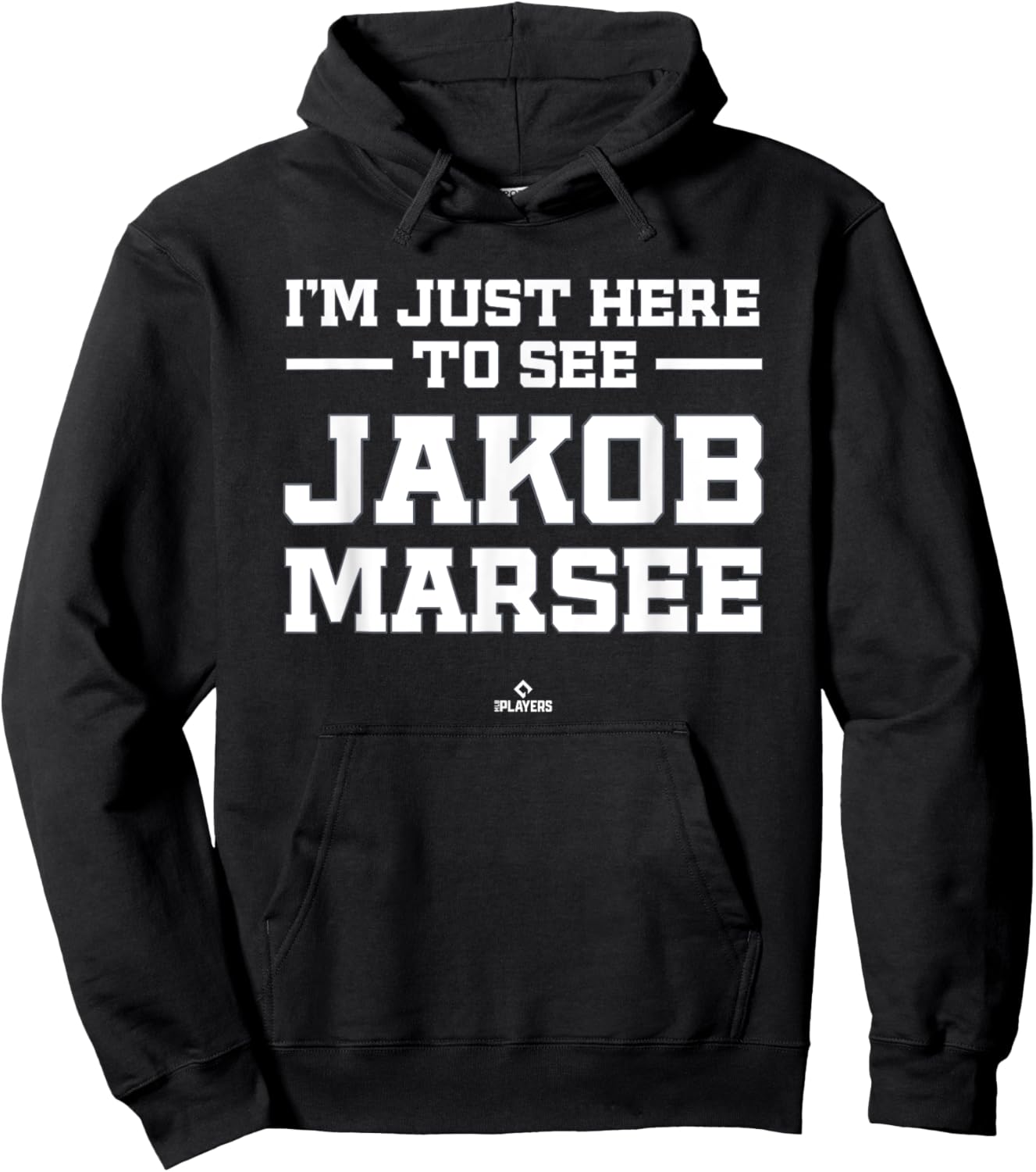 I'm Here to See Jakob Marsee Prospect Baseball Fan Gear Hoodie - Hoodie | Black