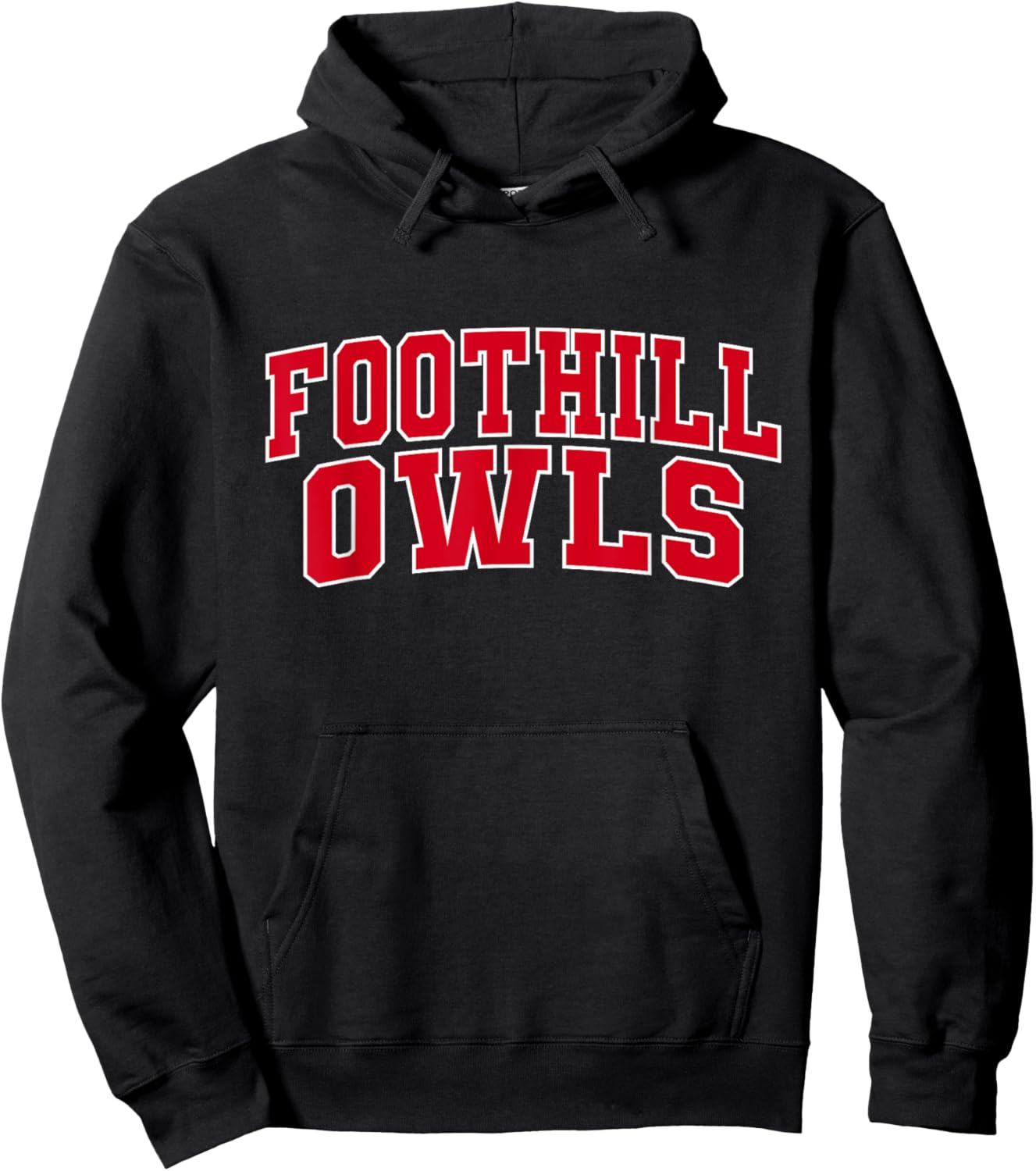 Foothill College Owls Apparel Sports Fan Hoodie - Hoodie | Black