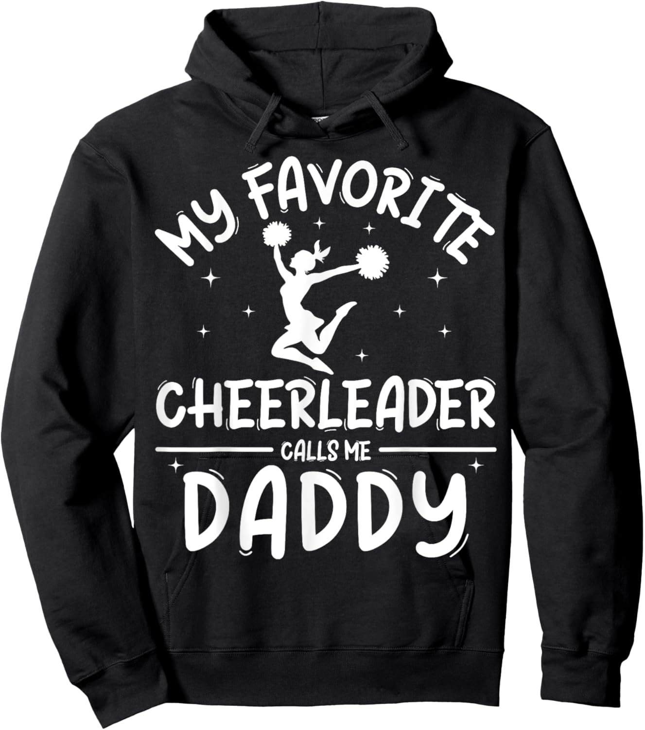 Funny Cheerleading Cheer Dad Shirt Pride Fathers Day Hoodie - Hoodie | Black