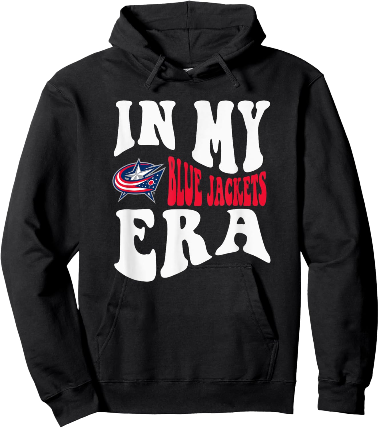 Columbus Blue Jackets Era Officially Licensed Hoodie - Hoodie | Black