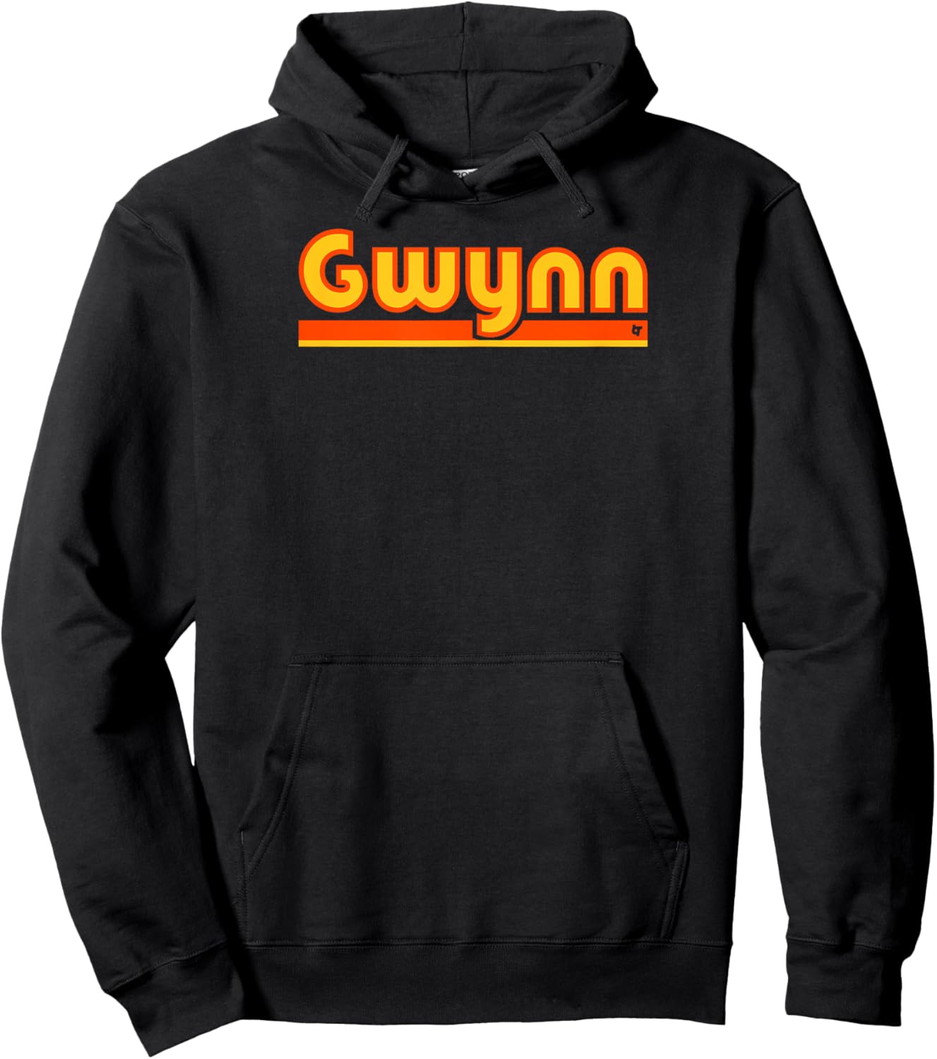 Tony Gwynn Jr: Team Name Text - San Diego Baseball Hoodie - Hoodie | Black