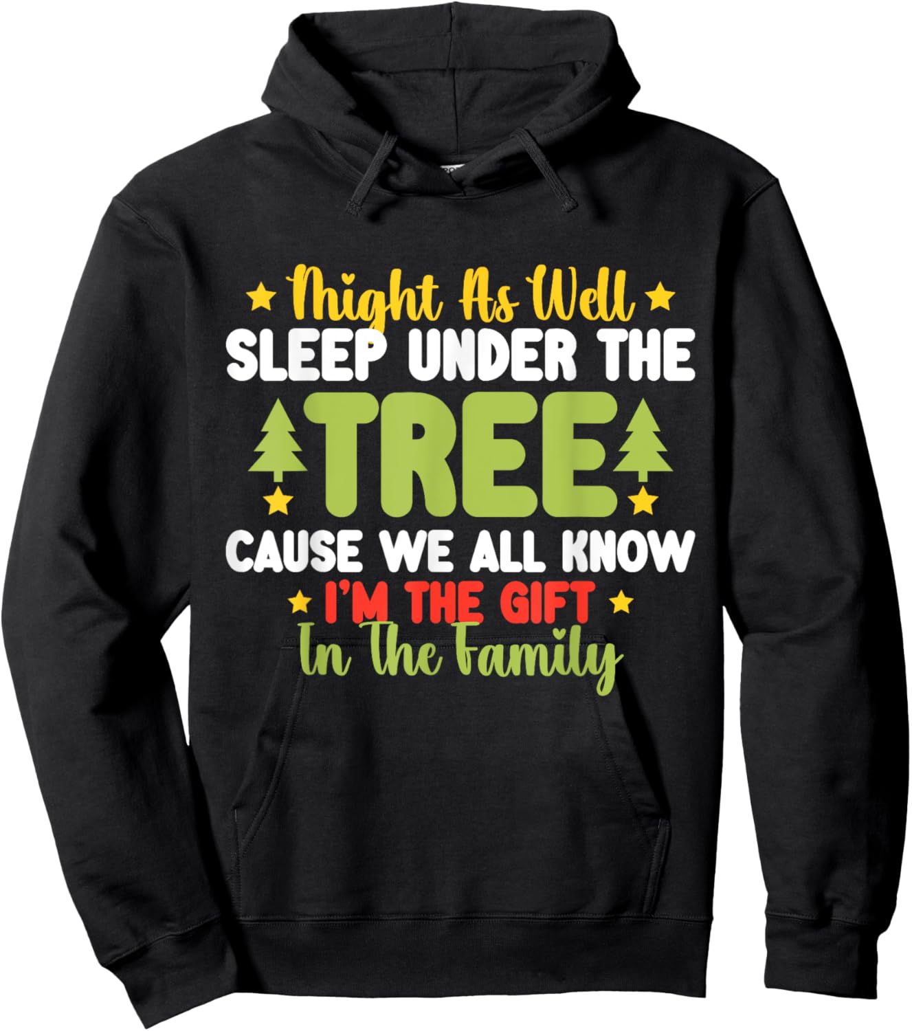 Funny Christmas Kids Men Women Pajamas Boys Christmas Xmas Hoodie - Hoodie | Black