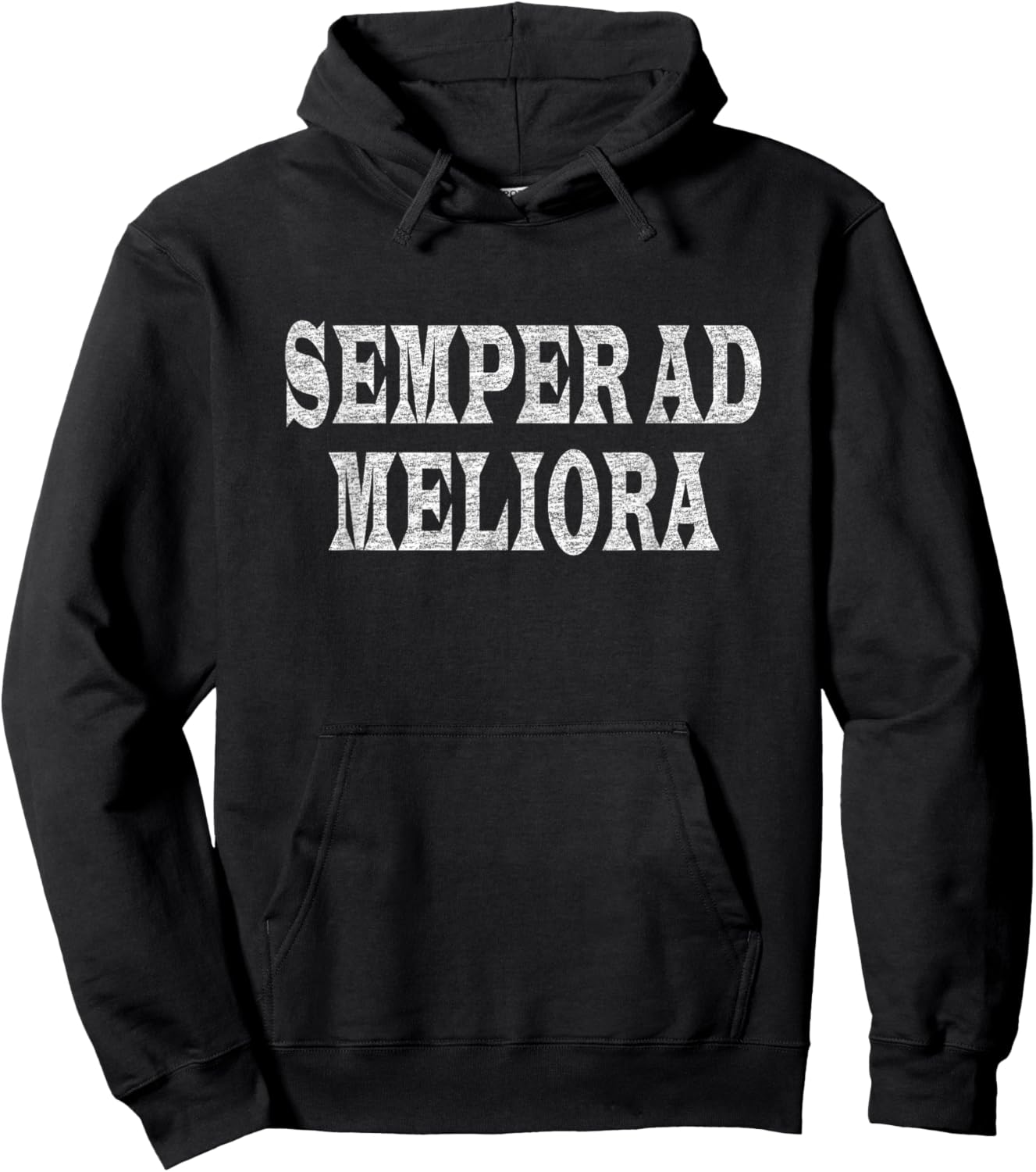Semper ad Meliora Latin Language Phrase Better Things Hoodie - Hoodie | Black
