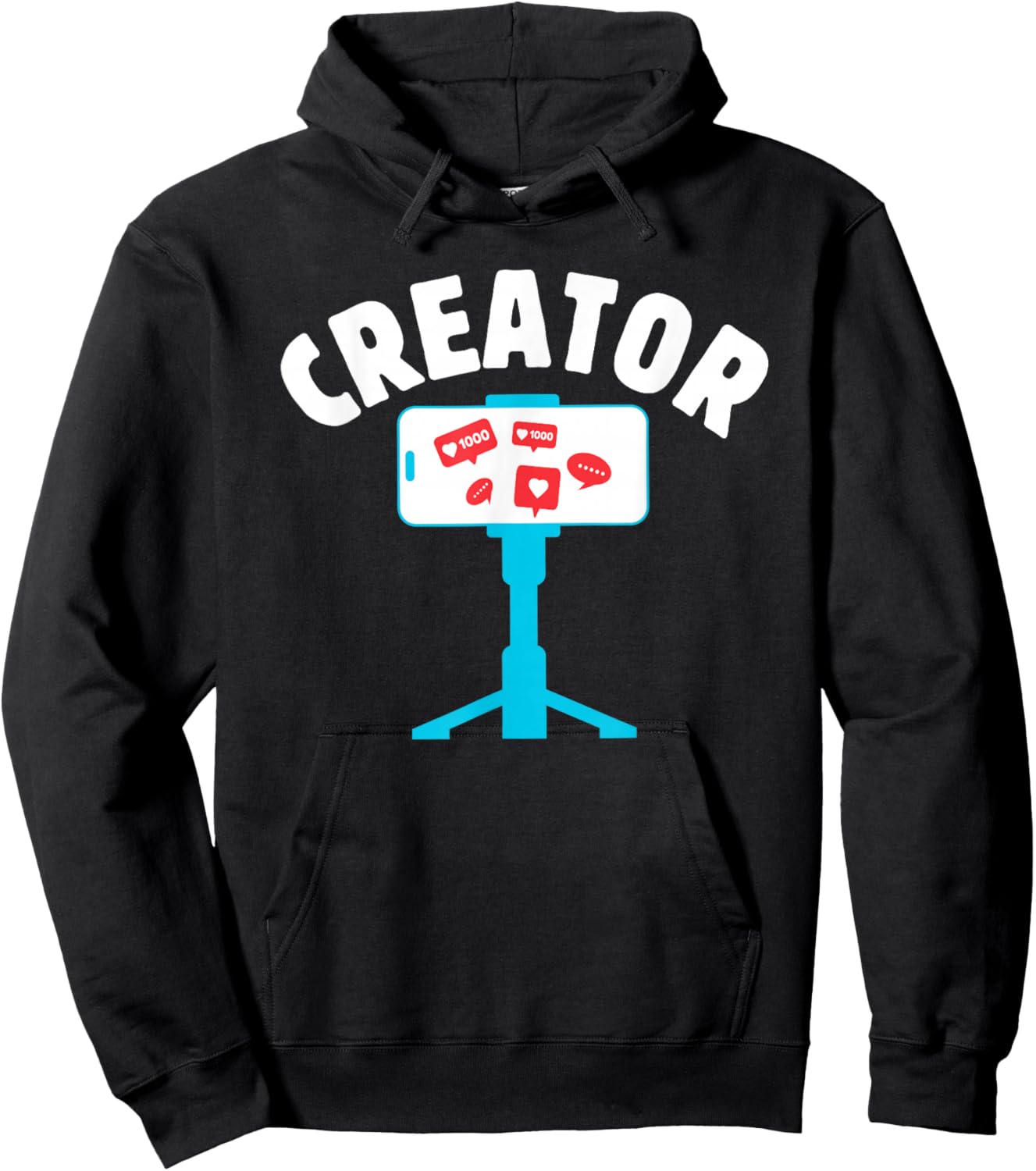 Content Creator blogger vlogger influencer Creator Podcast Hoodie - Hoodie | Black