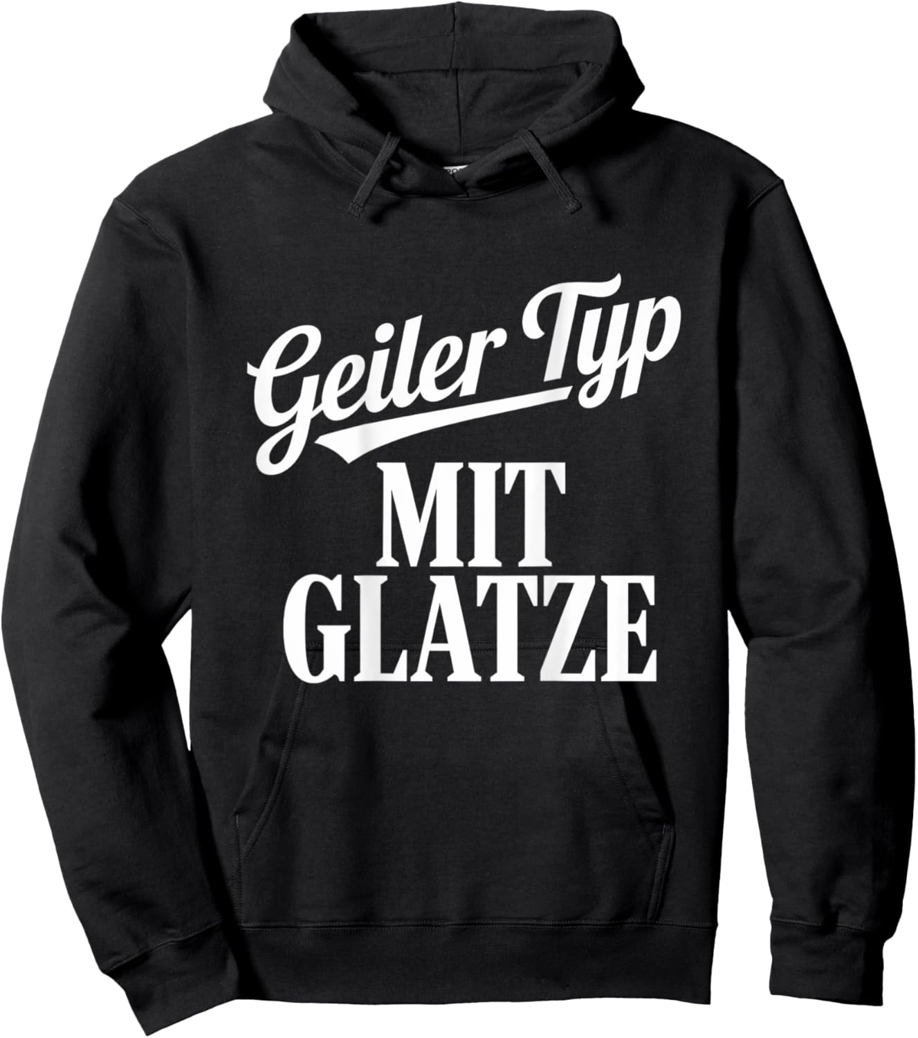 Geiler Typ Mit Glatze Lustiger Spruch Hoodie - Hoodie | Black